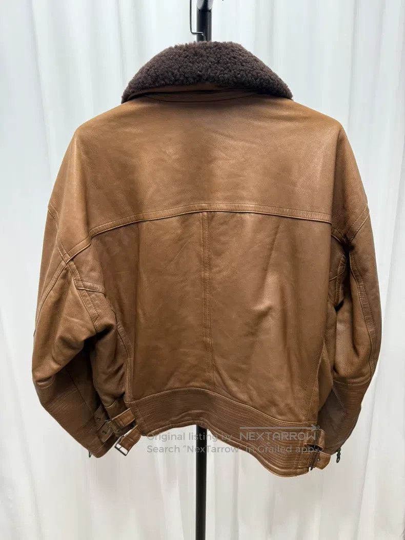 Issey Miyake Issey Miyake Leather jacket, brown Size US S / EU 44-46 / 1 - 4 Thumbnail