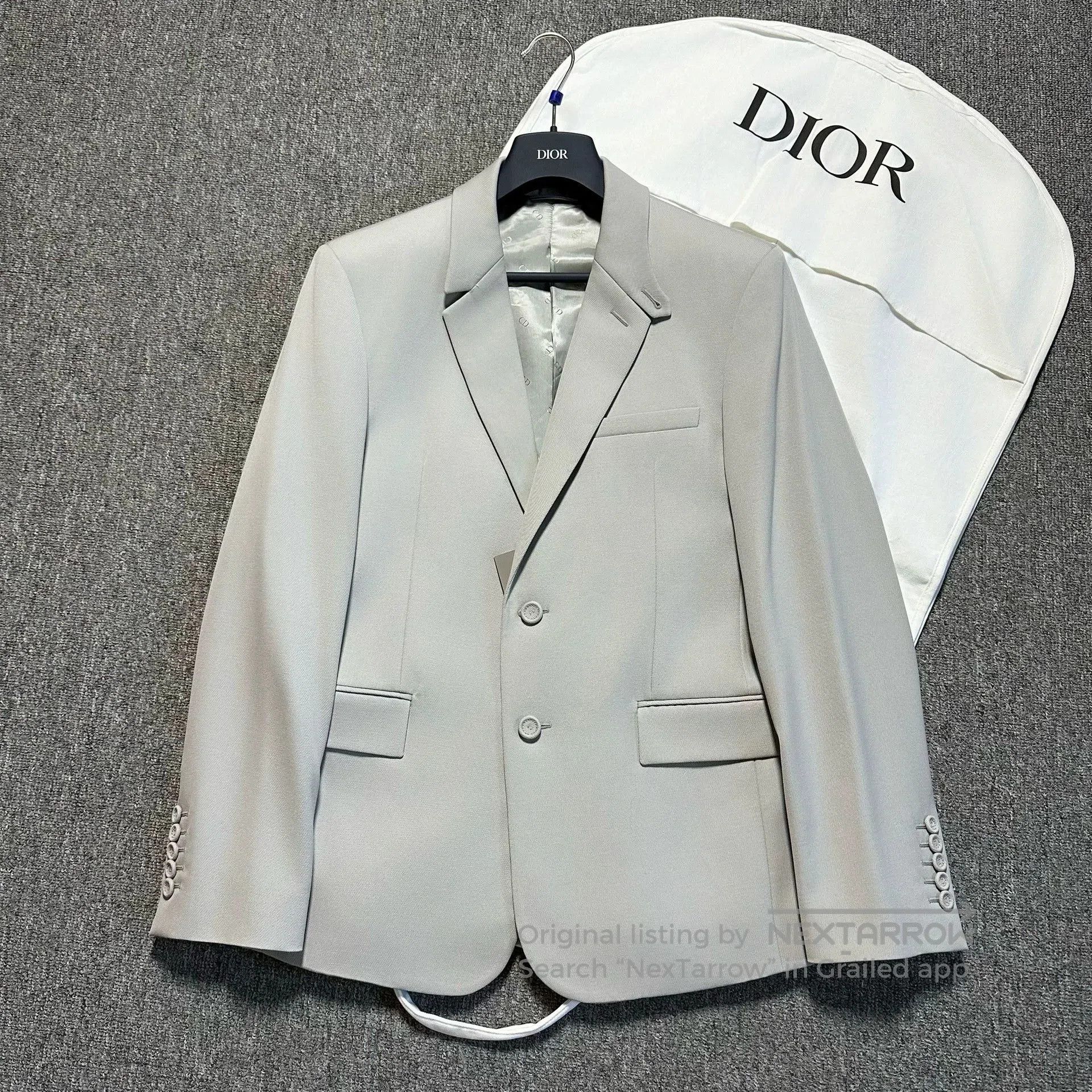 Dior Dior Glacier Silver Wool Blazer. Size US L / EU 52-54 / 3 - 1 Thumbnail