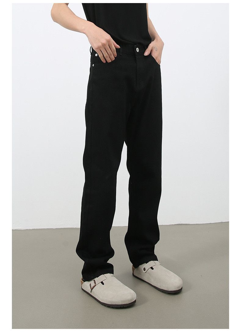 Japanese Brand × Jean Black casual Japanese retro washed straight jeans Size US 32 / EU 48 - 3 Thumbnail