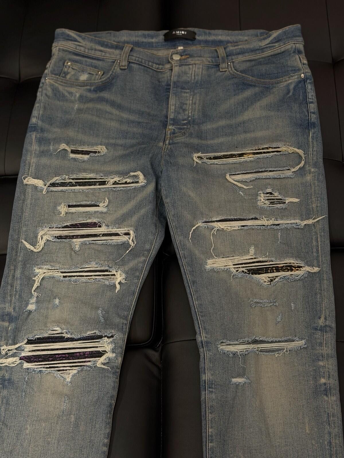 Amiri Size 36 - Amiri Blue Color Patch Jeans 100% Authentic Size US 36 / EU 52 - 5 Thumbnail