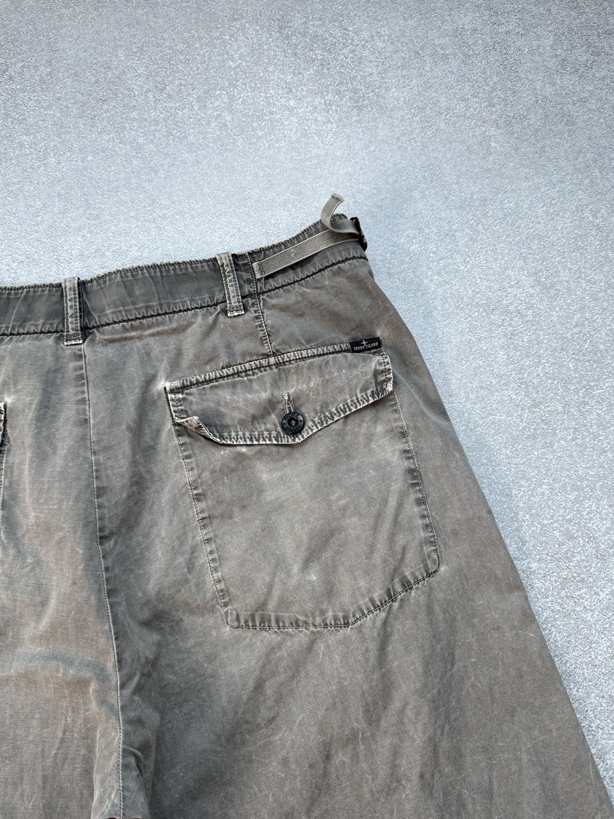 Stone Island Vintage Stone Island Chino Shorts Grey Garment Dyed Men’s Size US 33 - 15 Thumbnail