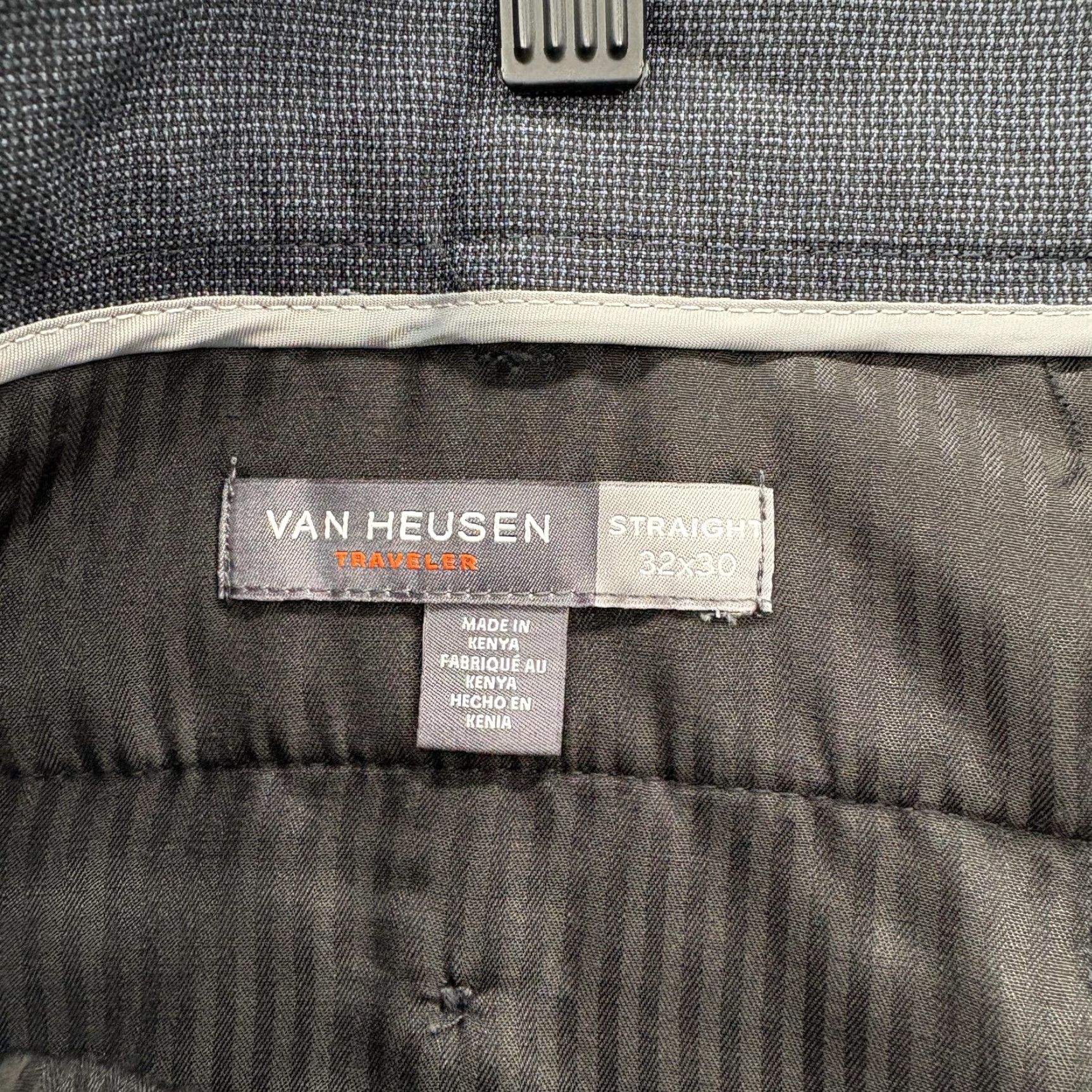 Van Heusen Van Heusen Pants Mens 32x30 Gray Traveler Straight Fit Non Iron Dress Slacks NWT Size US 32 / EU 48 - 4 Thumbnail