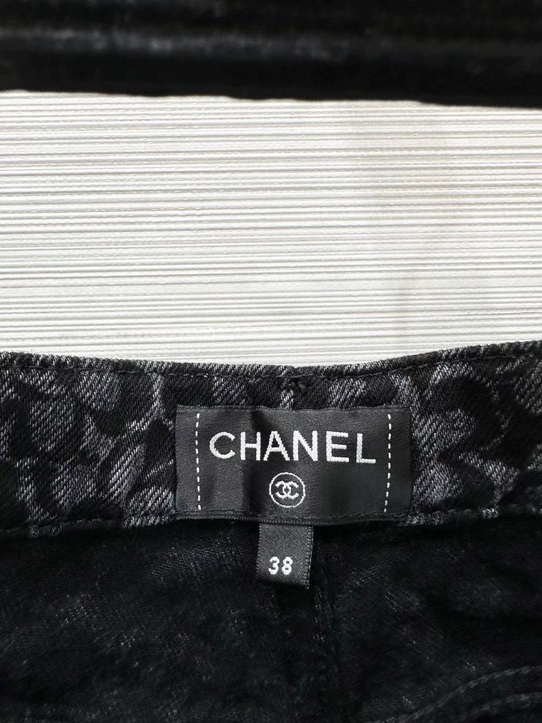 Chanel Chanel Flower black jeans Size 25" / US 0 / IT 36 - 4 Thumbnail