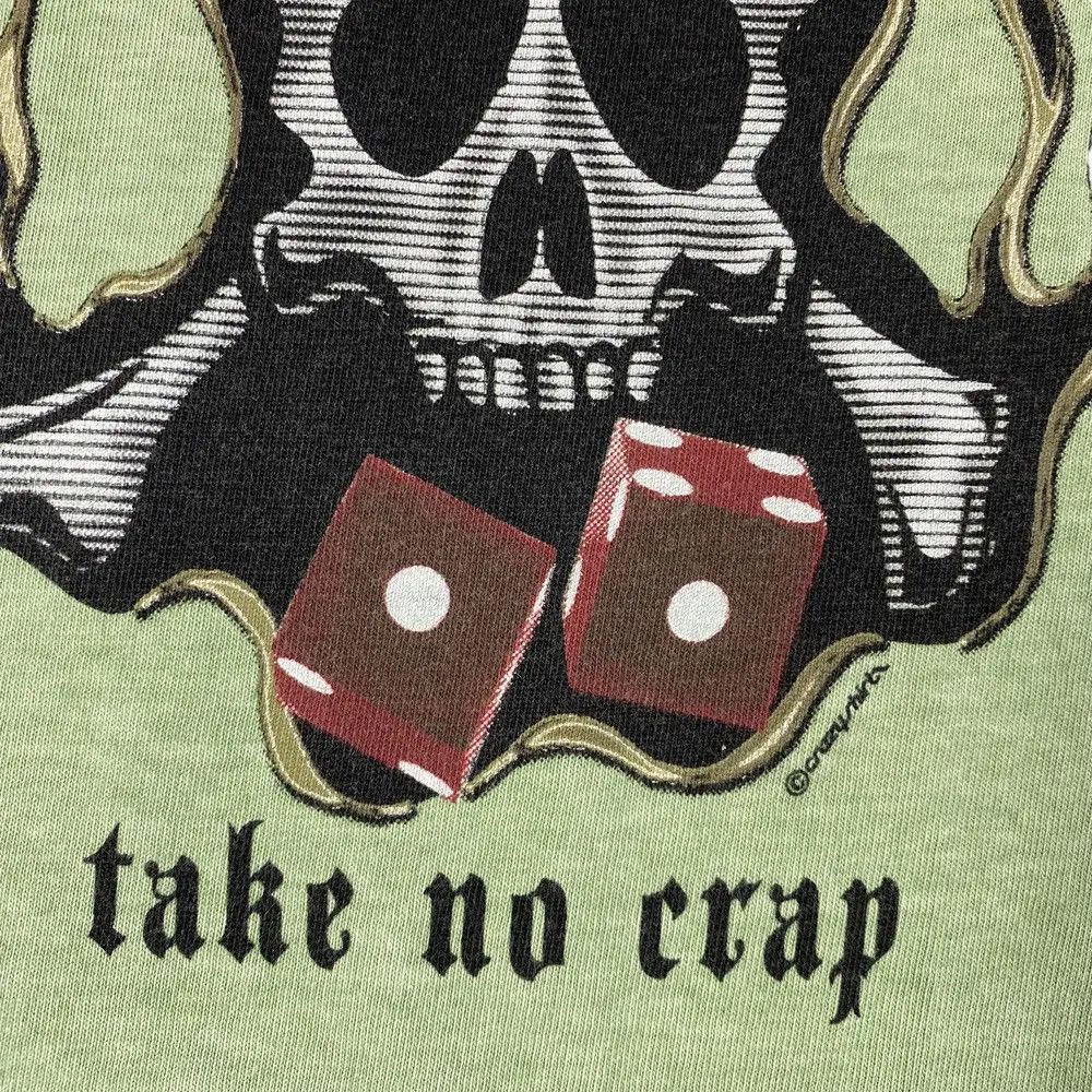 Vintage Vintage ROLLIN' BONES Las Vegas Money Dyed Distressed Tee Size US M / EU 48-50 / 2 - 3 Thumbnail