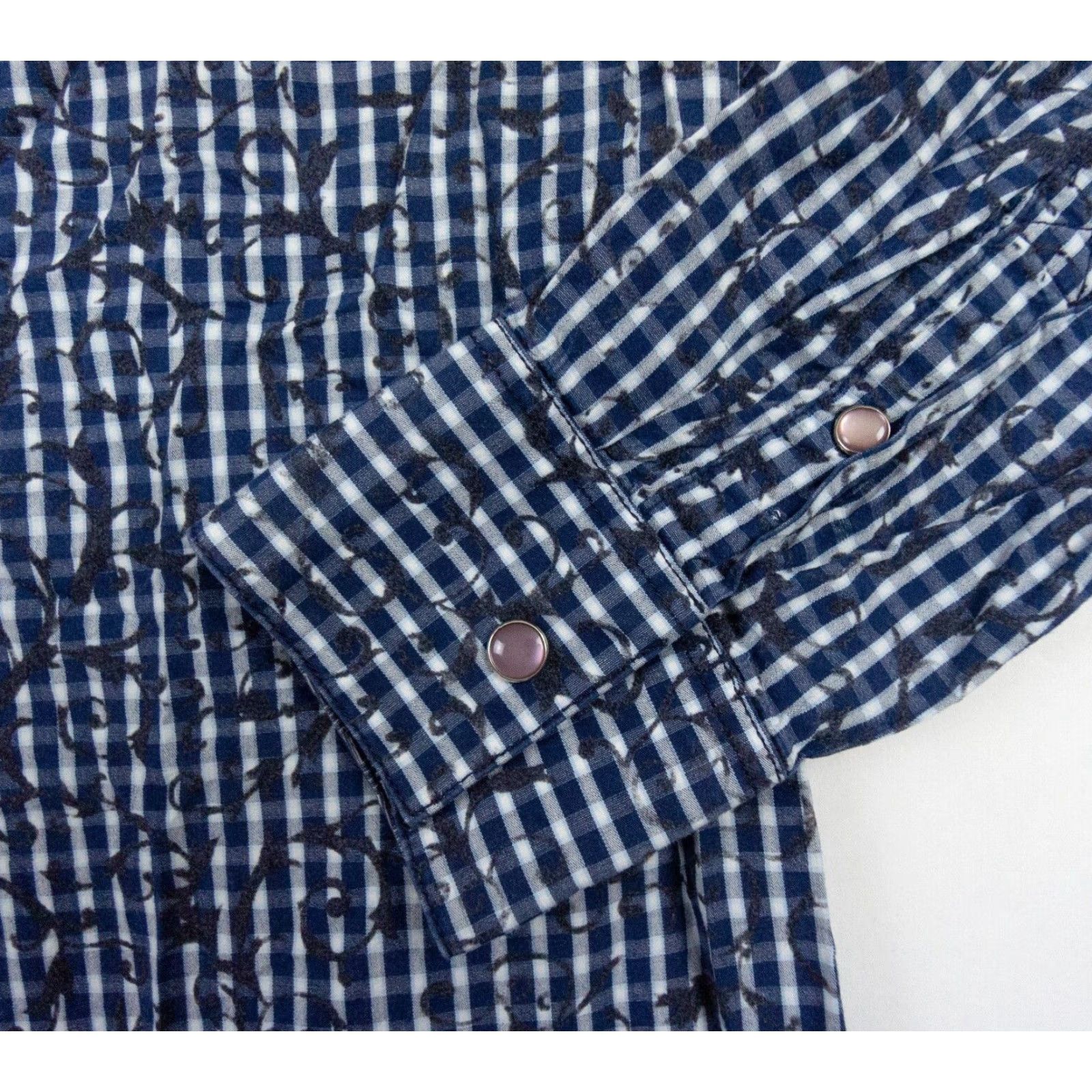 Johnston & Murphy Johnston & Murphy Button Up Shirt Mens Medium Blue Long Sleeve Snap Collared Mens Size US M / EU 48-50 / 2 - 4 Thumbnail