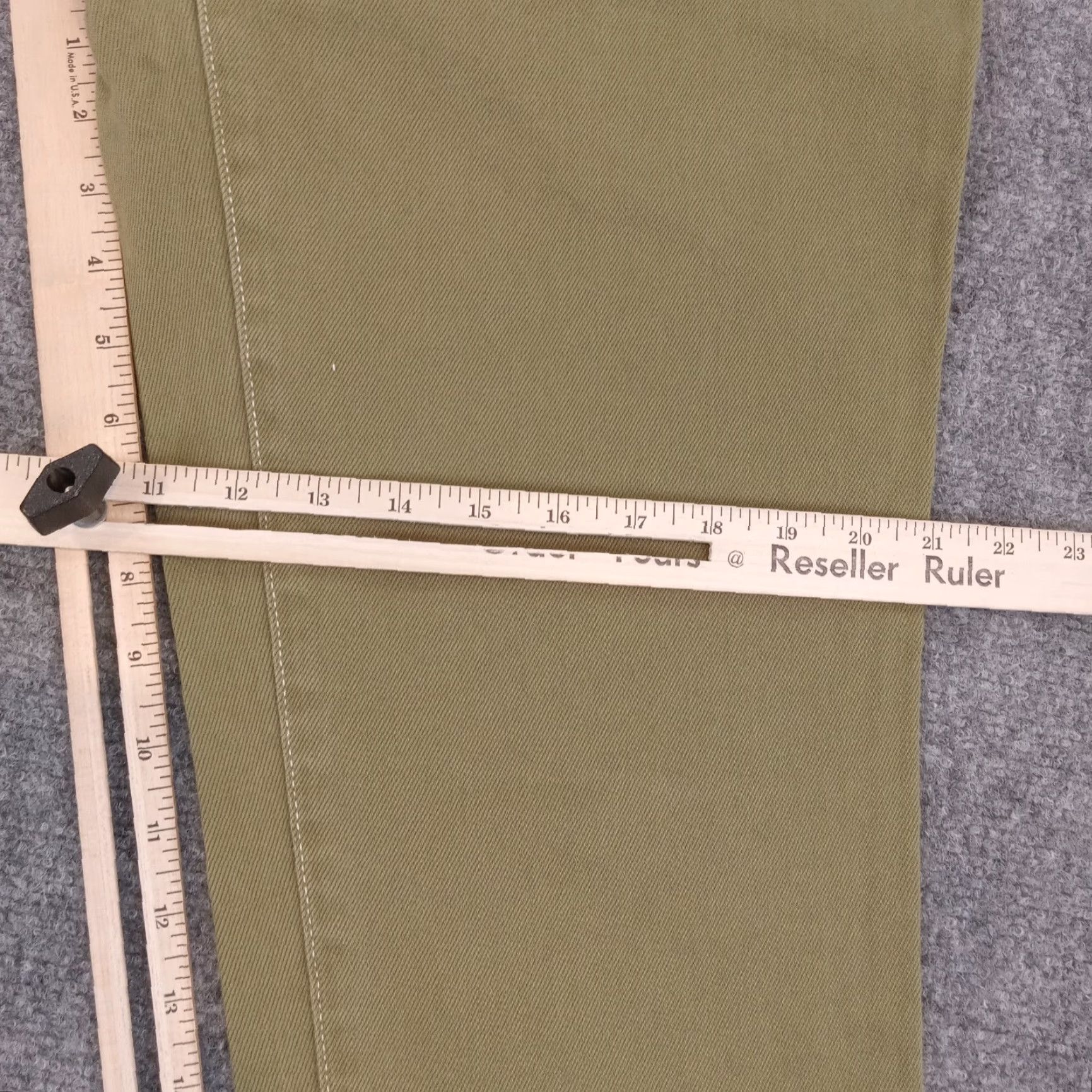 Pacsun Pacsun Women's 28 White Green High Rise Straight 2-Tone Button Fly Jeans Size 28" / US 6 / IT 42 - 4 Thumbnail