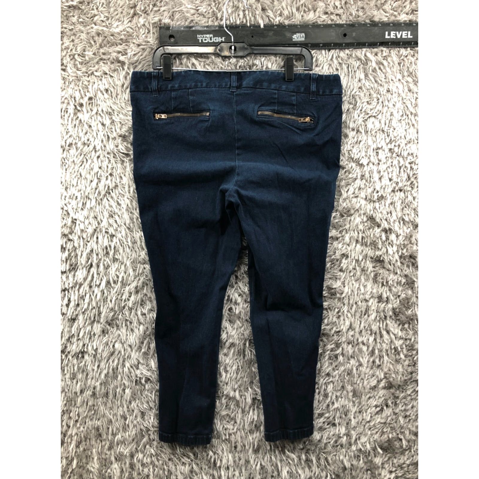 J.Crew J.Crew City Fit Skinny Jeans Size 14 Womens Mid Rise Dark Wash Blue Denim Size 36" / US 14 / IT 50 - 5 Thumbnail