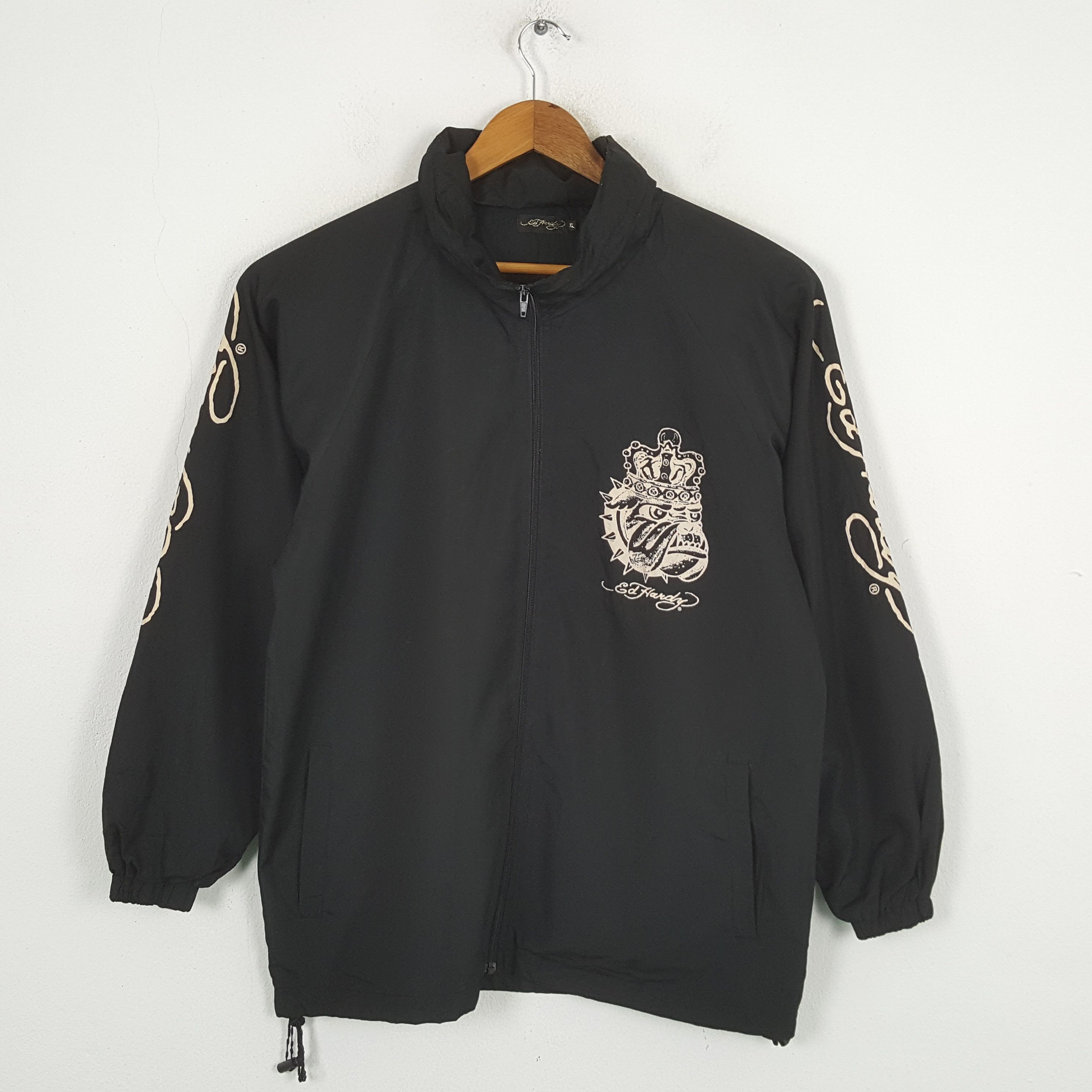 Christian Audigier × Ed Hardy × Vintage Vintage ED HARDY by CHRISTIAN AUDIGIER Windbreaker Jacket Size US L / EU 52-54 / 3 - 3 Thumbnail