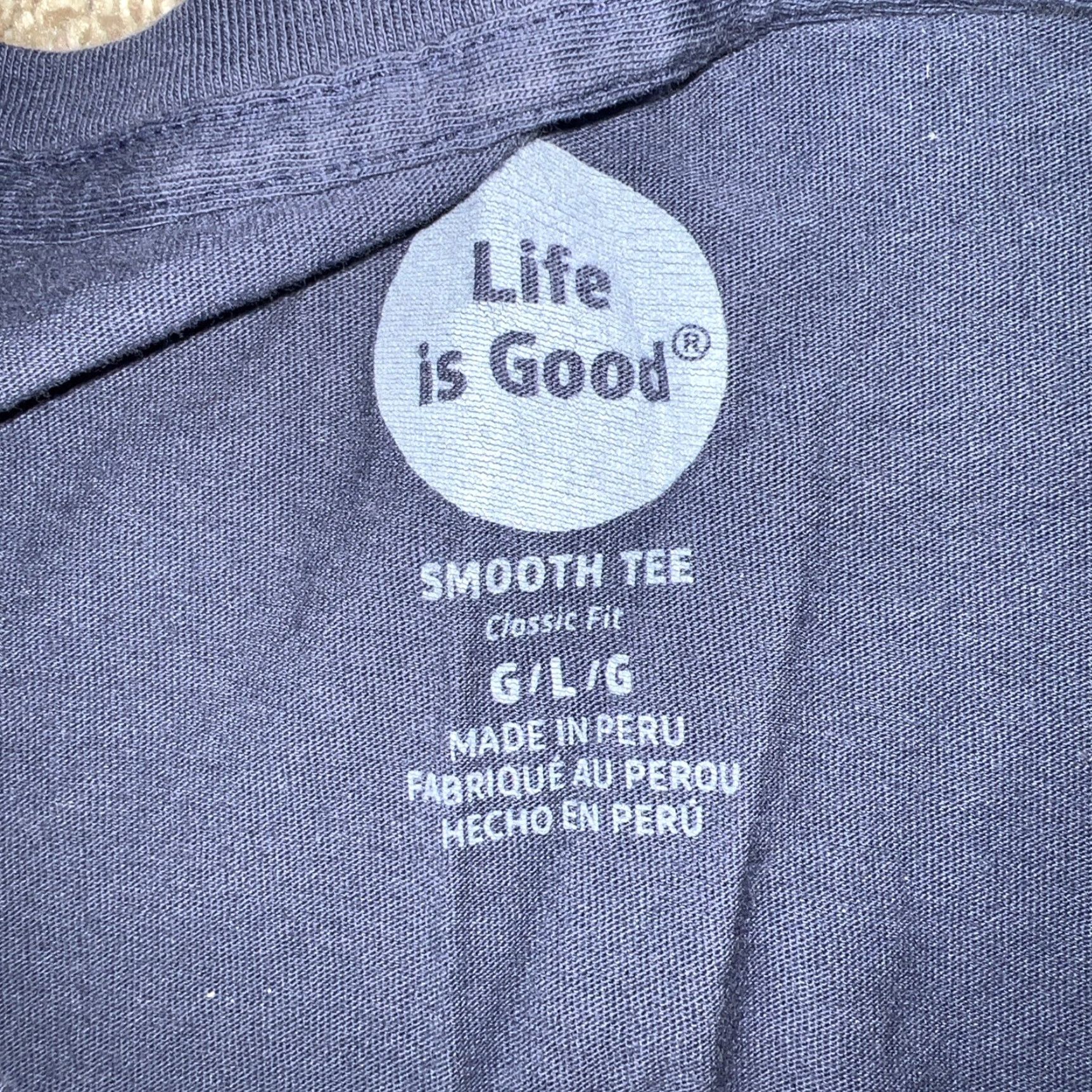 Life is Good Life is Good Men's Baseball Graphic T-Shirt Blue Large Size US L / EU 52-54 / 3 - 3 Thumbnail