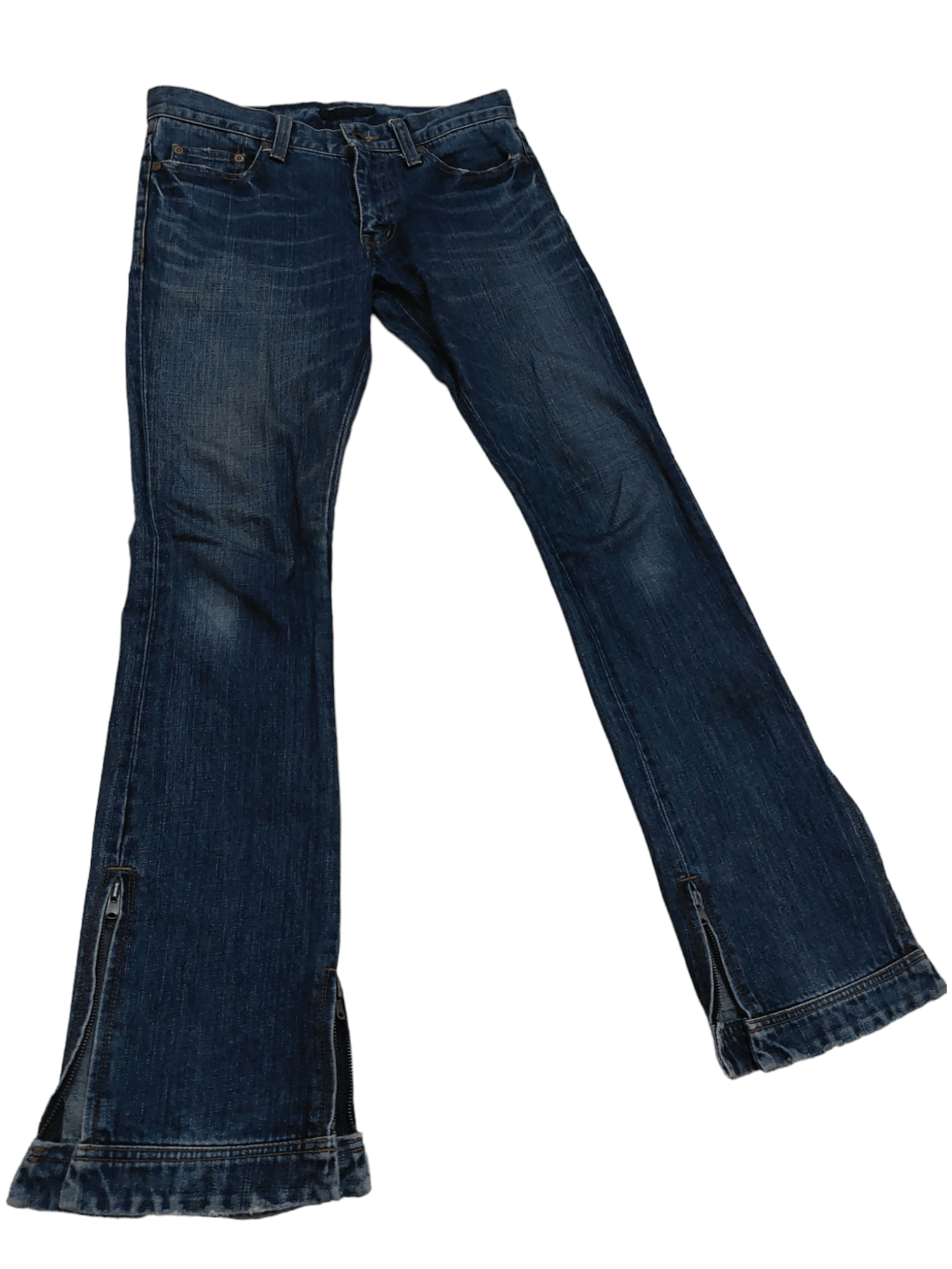 Japanese Brand Flare Jeans Rico Japan Low Rise Boot Cut Zipped Size US 30 / EU 46 - 1 Thumbnail