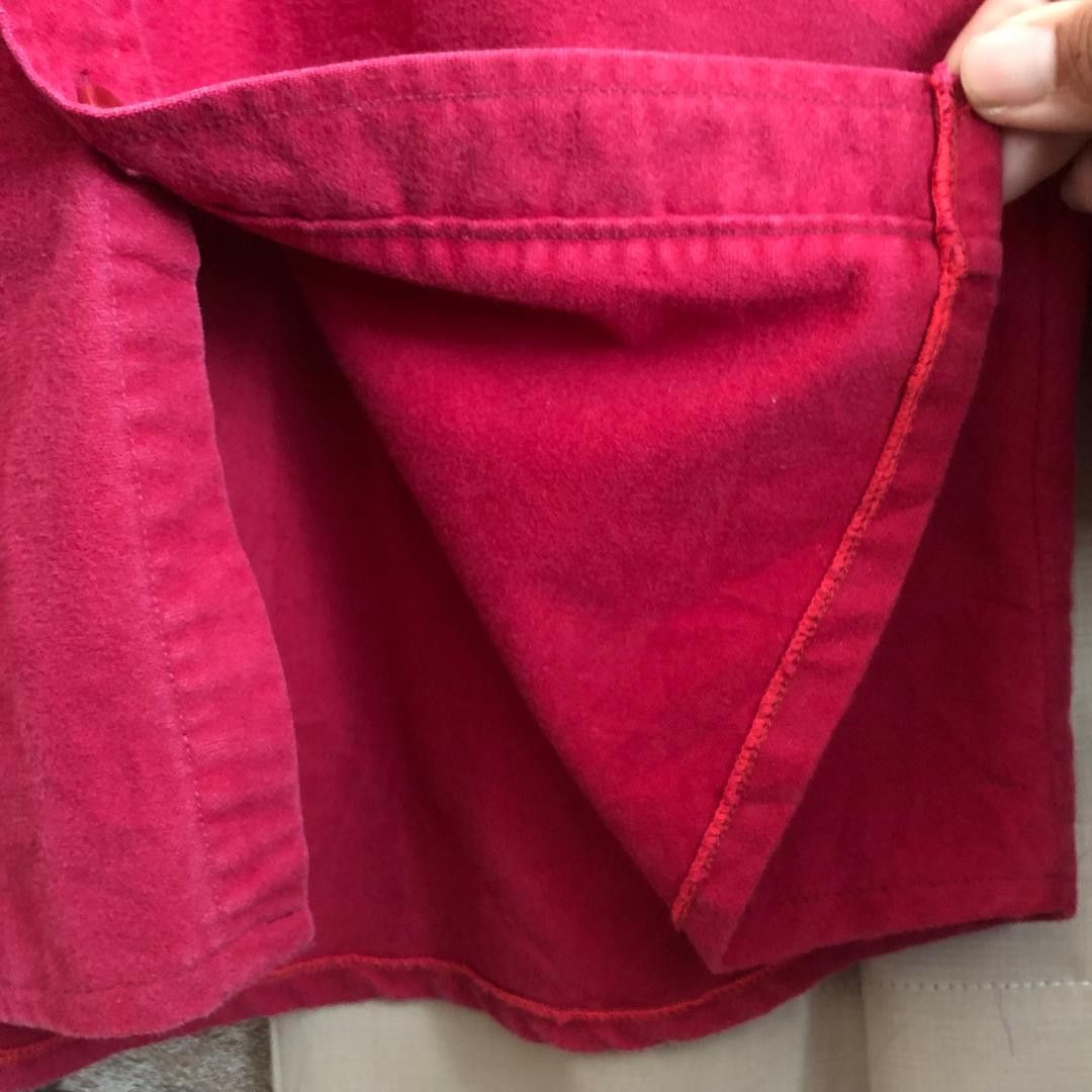 L.L. Bean Vintage LL Bean Chamois Shirt Red DRAM Graphic Workwear Size US M / EU 48-50 / 2 - 3 Thumbnail