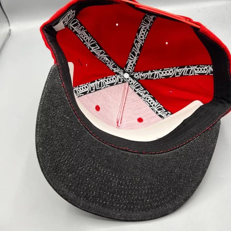 Goodlife Good Livin Hat Men Red Black Skate Embroidered Snap Back Cap Size ONE SIZE - 5 Thumbnail