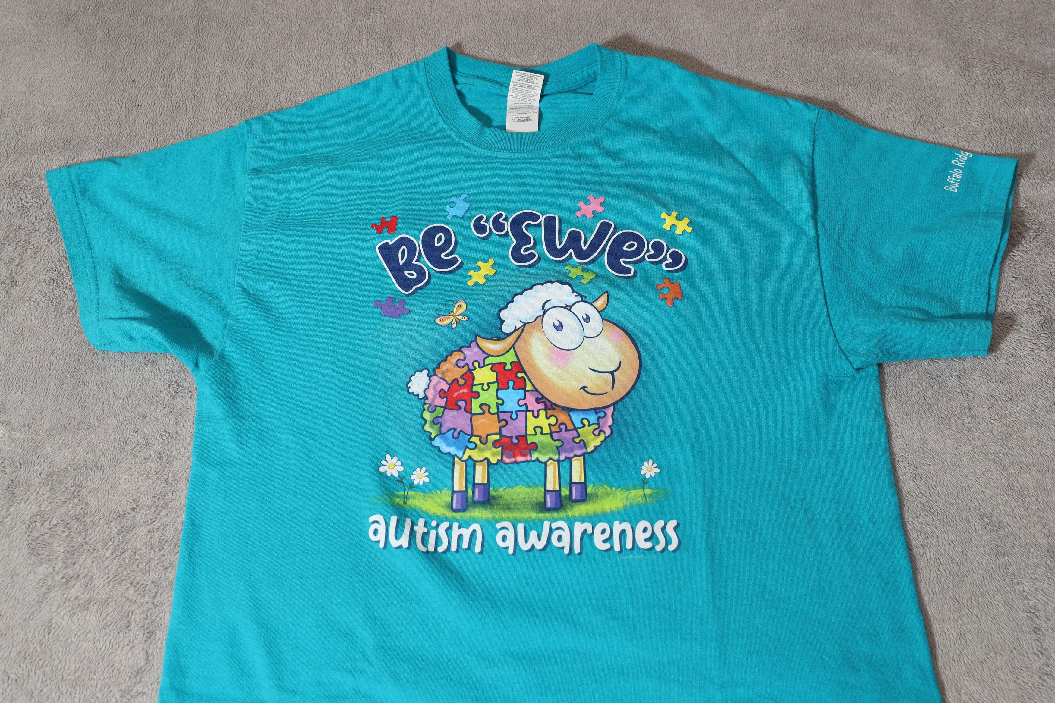 Gildan Be "Ewe" Autism Awareness Tee (L) Size US L / EU 52-54 / 3 - 3 Thumbnail