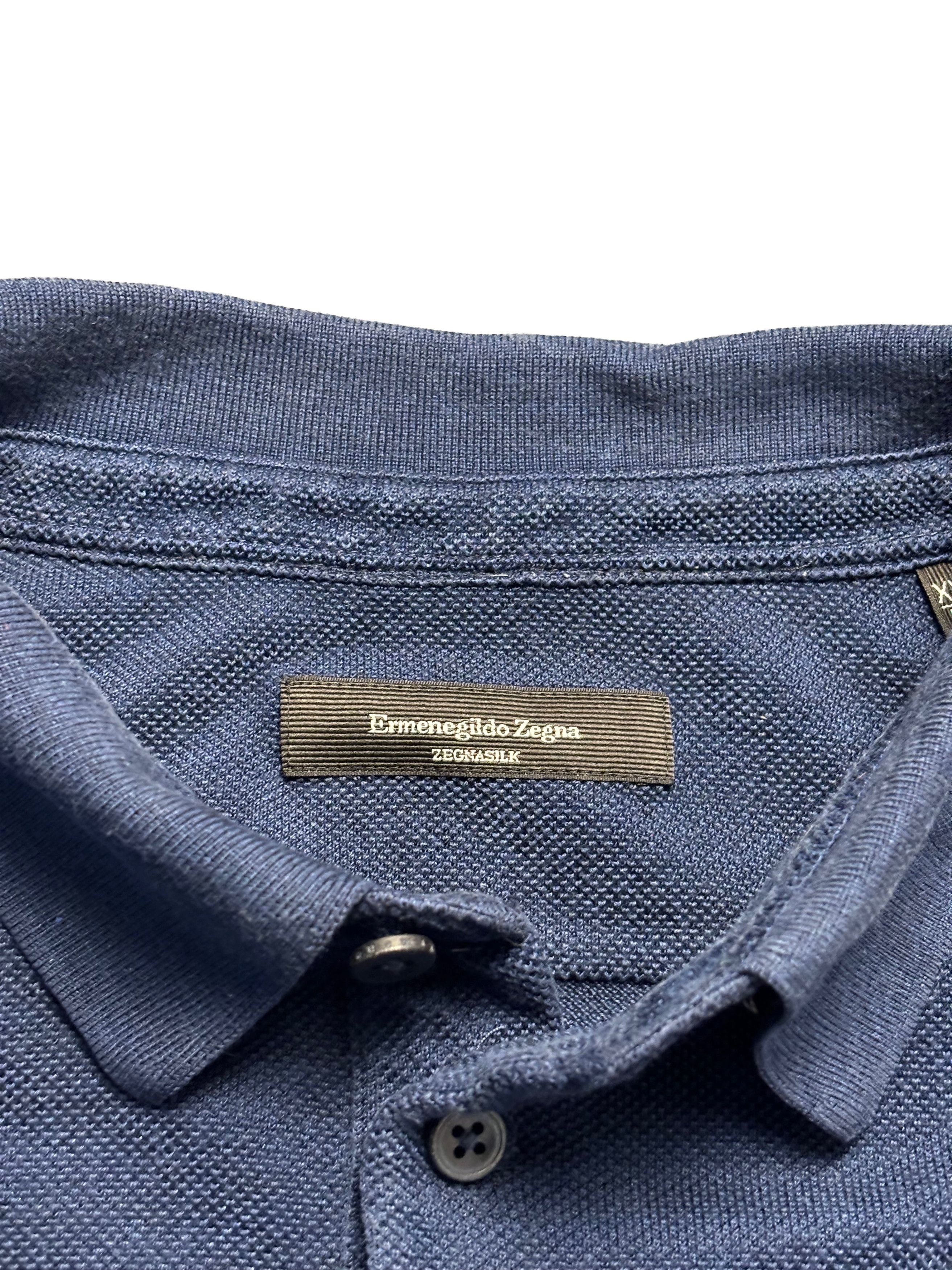 Ermenegildo Zegna Ermenegildo Zegna Silk Boxy Polo Size US XXL / EU 58 / 5 - 5 Thumbnail