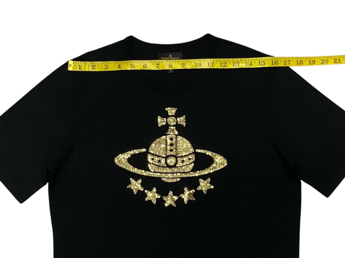 Vivienne Westwood Vivienne Westwood Anglomania Black Sequined Orb Shirt Size L / US 10 / IT 46 - 15 Thumbnail
