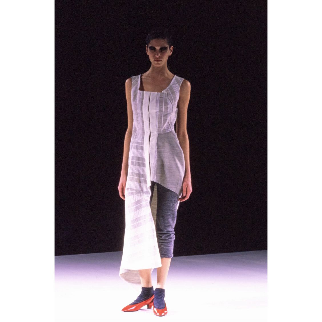 Comme des Garcons AW 1998 “Inside Out” Deconstructed Wool Runway Dress Size M / US 6-8 / IT 42-44 - 9 Thumbnail