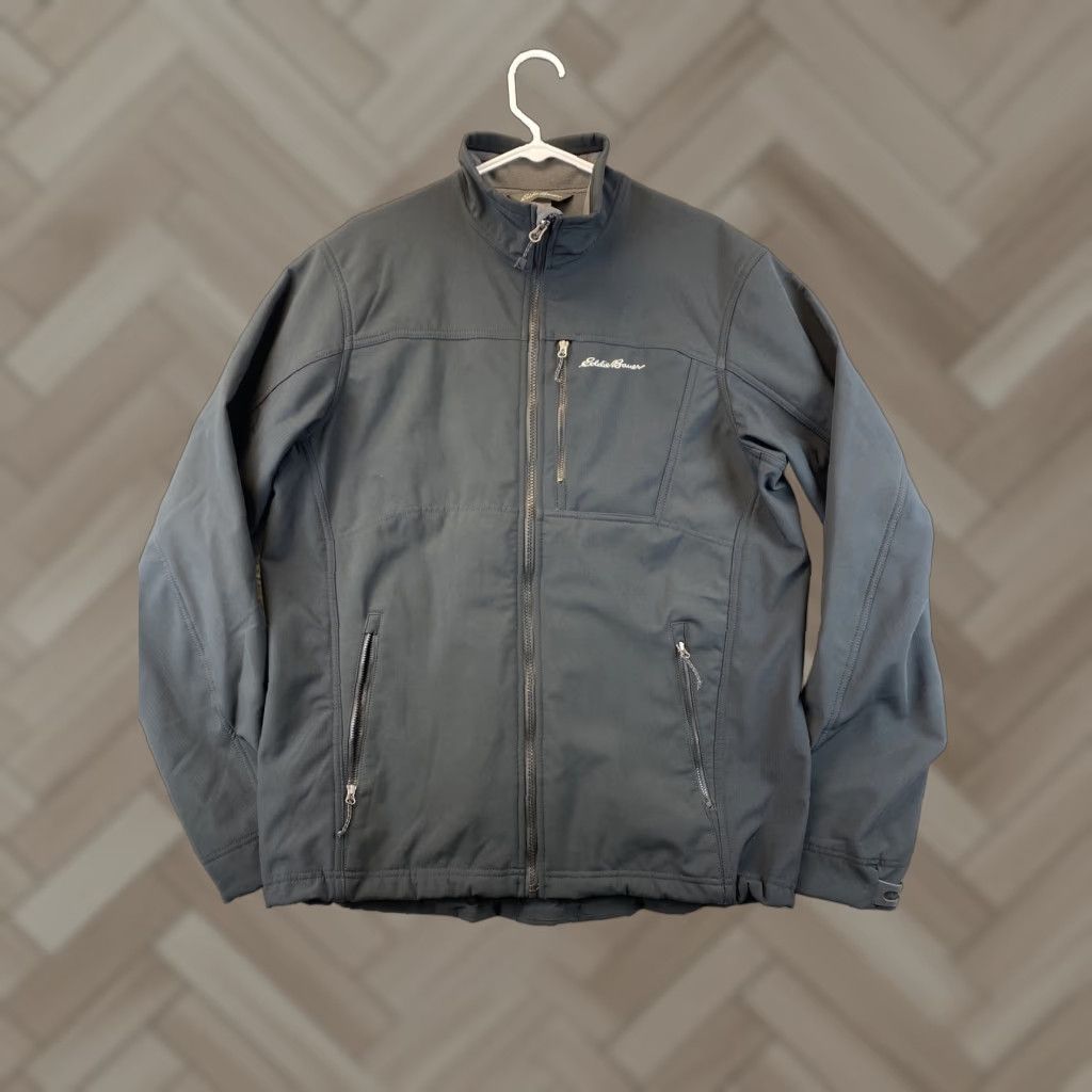 Eddie Bauer Eddie Bauer Men's Black Jacket Waterproof Soft Shell Waist Synch LT / 79-17 Navy? Size US L / EU 52-54 / 3 - 1 Thumbnail