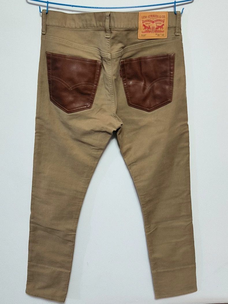 Junya Watanabe Junya Watanabe x Levis Khaki Denim Jeans Size US 32 / EU 48 - 2 Thumbnail
