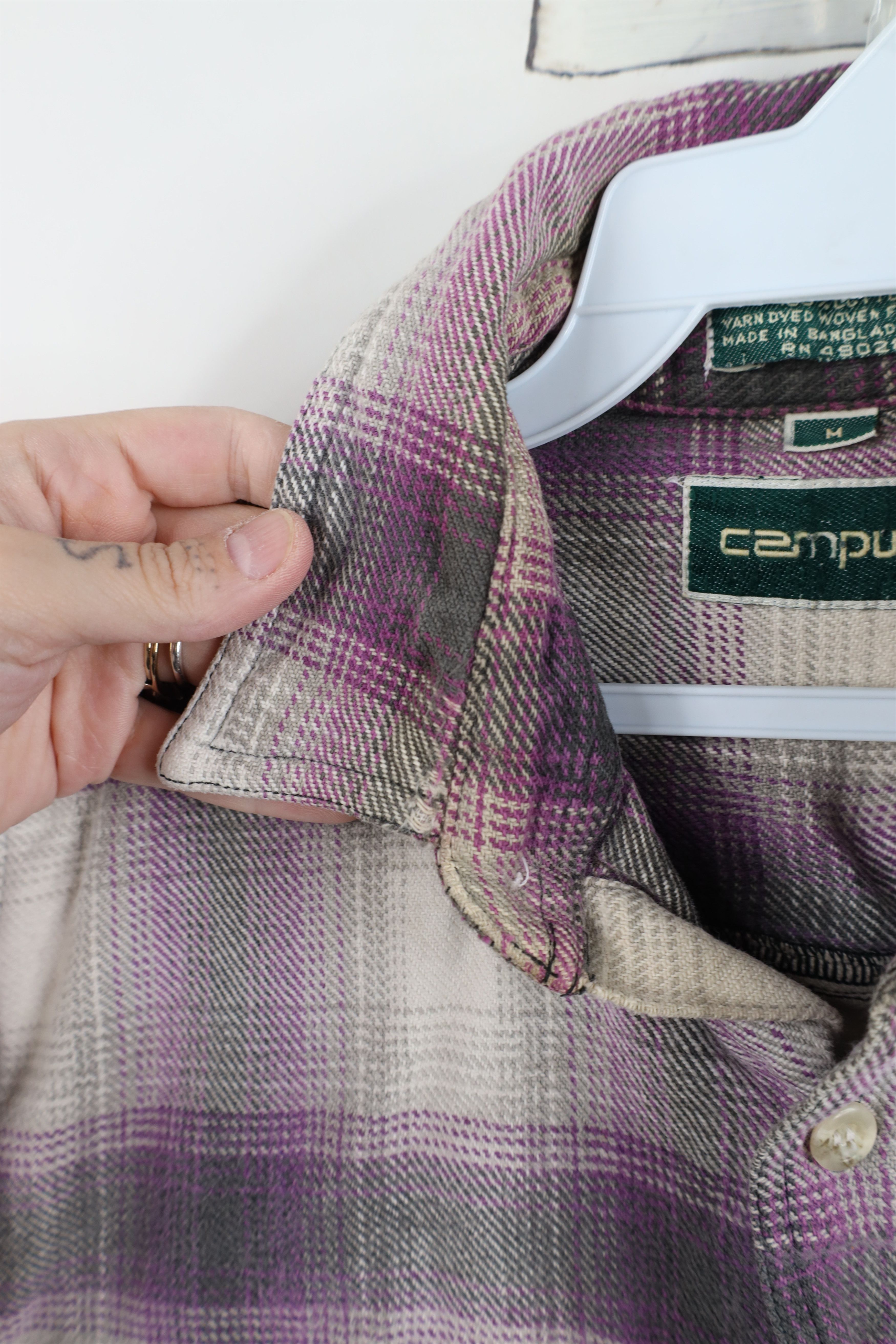 Vintage Vintage 90s Streetwear Heavyweight Flannel Button Shirt Size US M / EU 48-50 / 2 - 10 Thumbnail