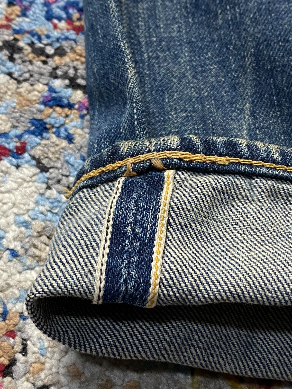Evisu × Vintage Vintage Evisu Selvedge Slim Straight Distressed Jeans W27 Size US 27 - 20 Thumbnail