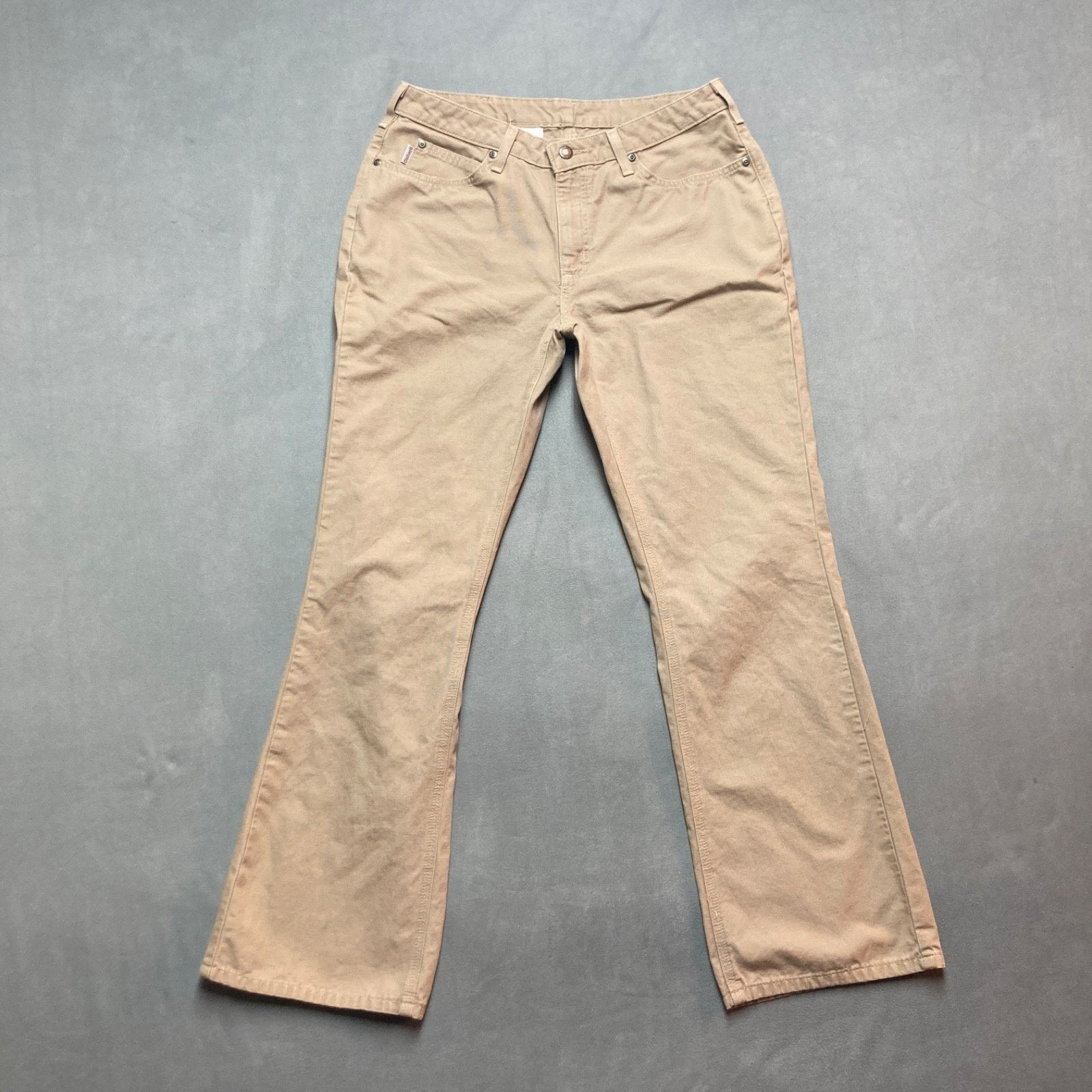 Carhartt Carhartt WB002 Bootcut Pants Womens 12x32 Golden Khaki Y2K Size 32" / US 10 / IT 46 - 1 Thumbnail