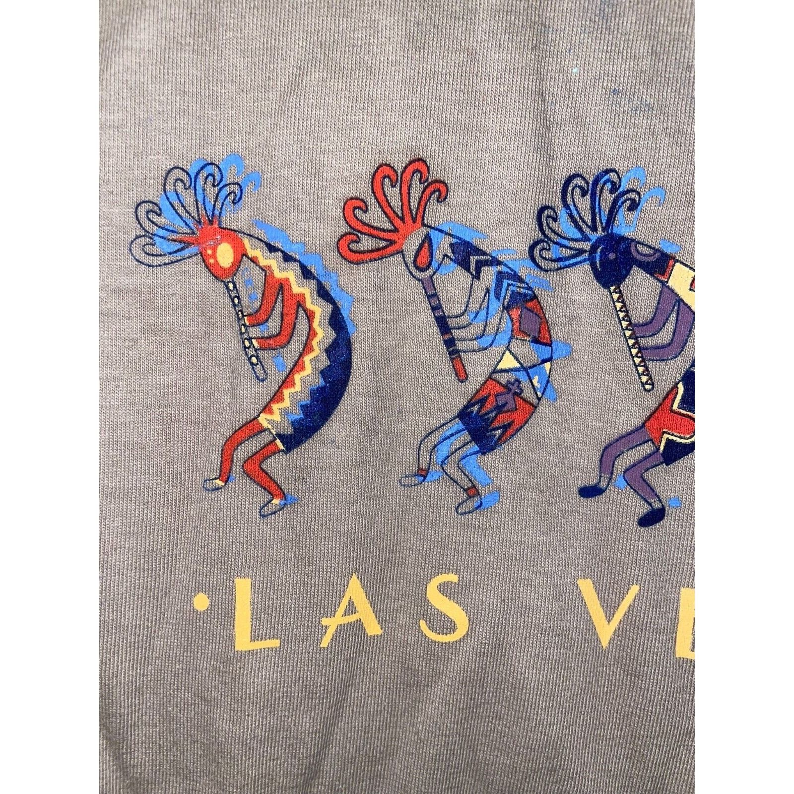 Jerzees × Vintage Vintage Las Vegas Shirt Jerzees LV Kokopelli Aboriginal Tee Size US L / EU 52-54 / 3 - 3 Thumbnail