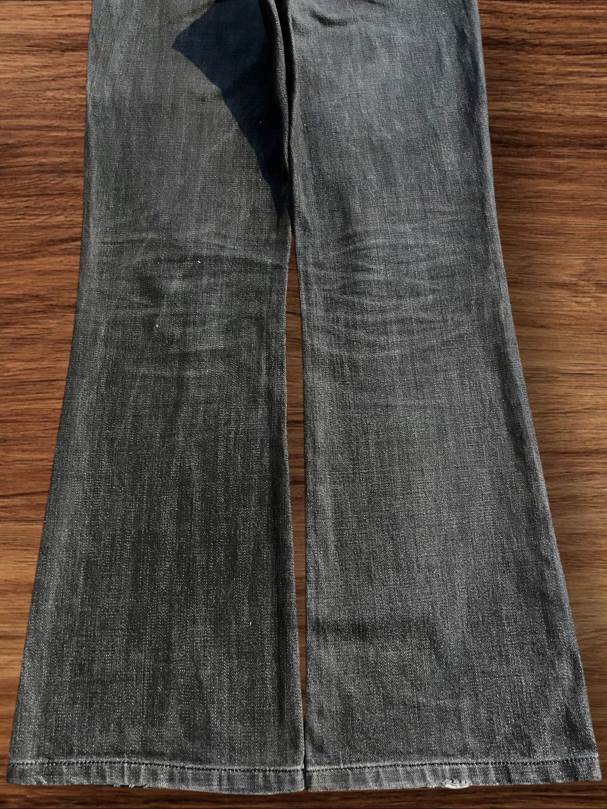 Wrangler Vintage Wrangler Made in Usa Black Wash Mid Rise Flare Jeans Size US 30 / EU 46 - 6 Thumbnail