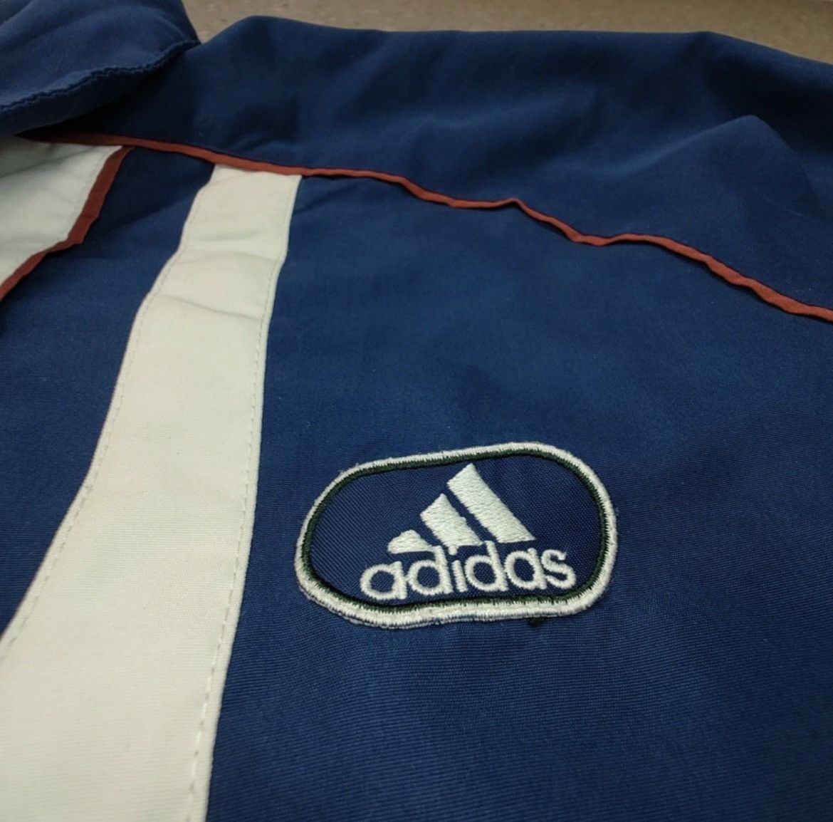 Adidas Vintage 90er Adidas Zipper Jacket XL Blue Size US XL / EU 56 / 4 - 3 Thumbnail