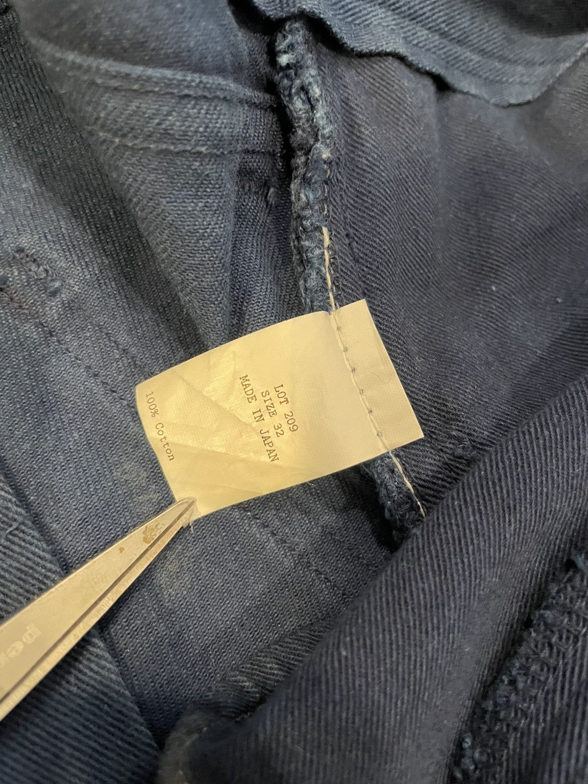 Taiga Takahashi Lot 209 Buckle-Backed Trousers in Indigo Size US 32 / EU 48 - 5 Thumbnail