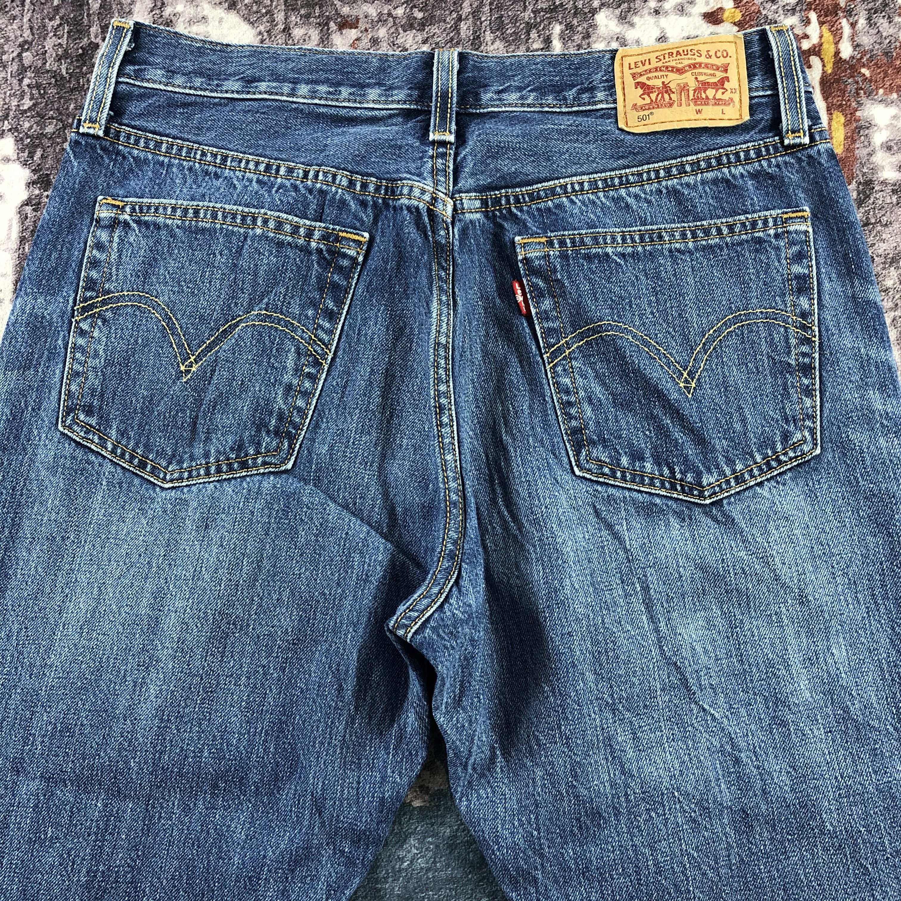 Levi's Vintage Blue Wash Levis 501 Jeans-JM3041 Size US 30 / EU 46 - 4 Thumbnail