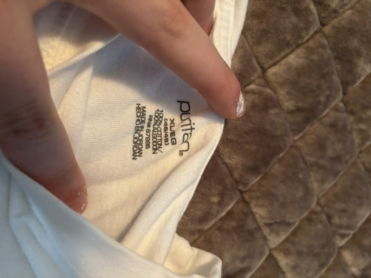 Puritan Plain White heavy duty long sleeve Size US XL / EU 56 / 4 - 2 Thumbnail