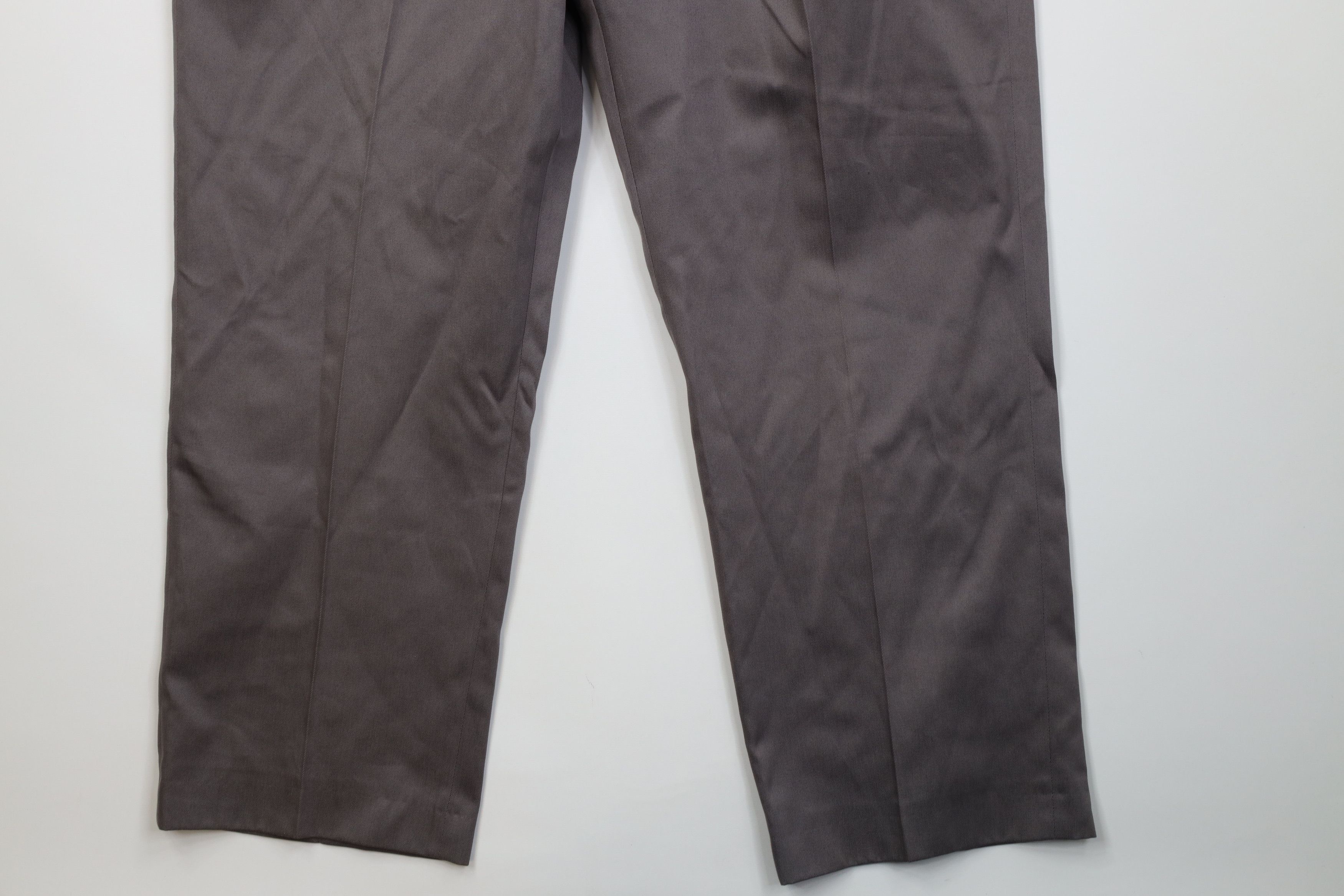 L.L. Bean Deadstock Vintage 90s LL Bean Wide Leg Chino Pants Gray USA Size US 42 / EU 58 - 5 Thumbnail