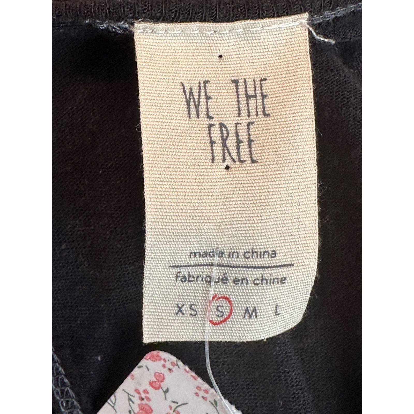 Free People We The Free black overlay racer back tank top size Small Size S / US 4 / IT 40 - 3 Thumbnail