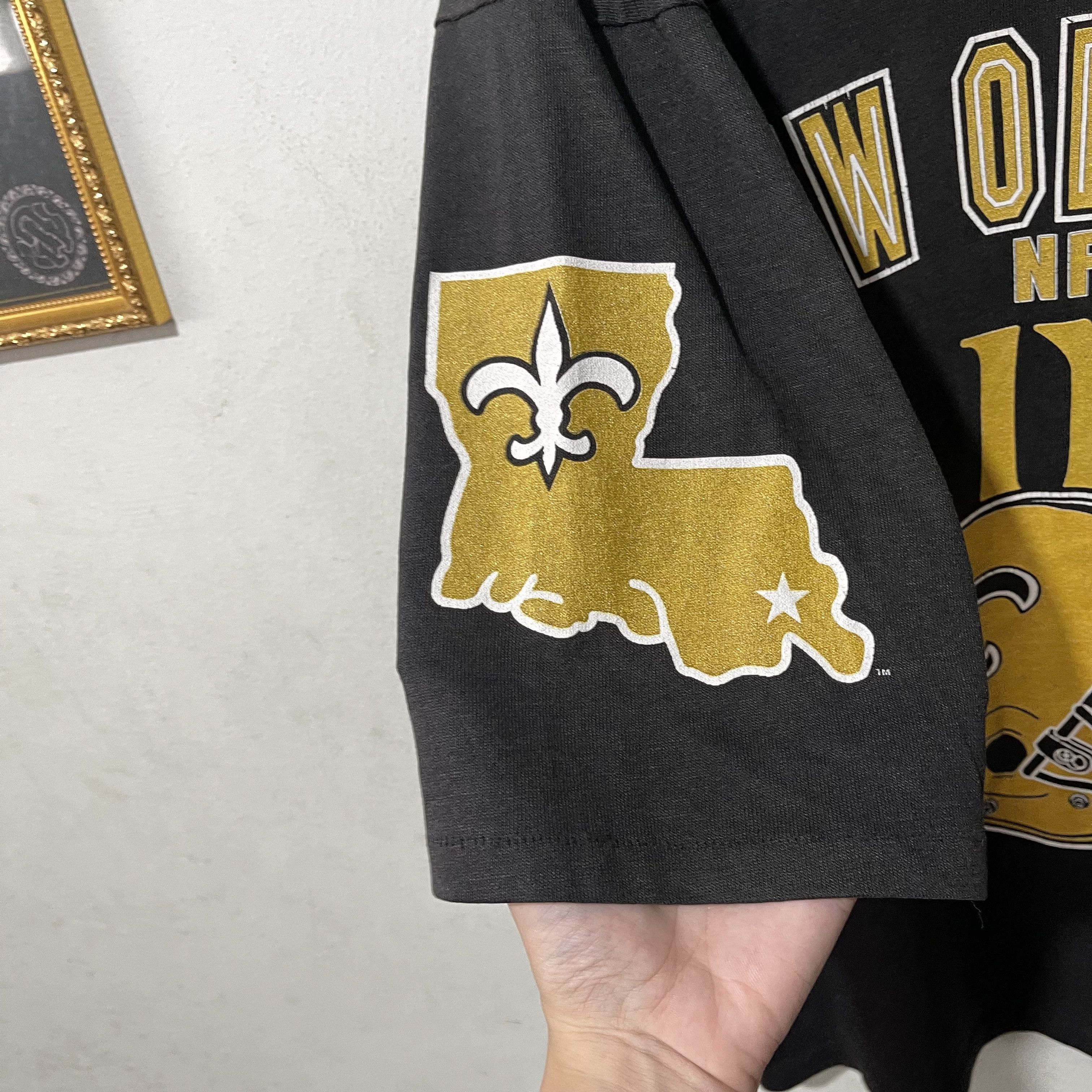 NFL × Vintage Vintage 90s New Orleans Saints Football Jersey Shirt Size US L / EU 52-54 / 3 - 3 Thumbnail