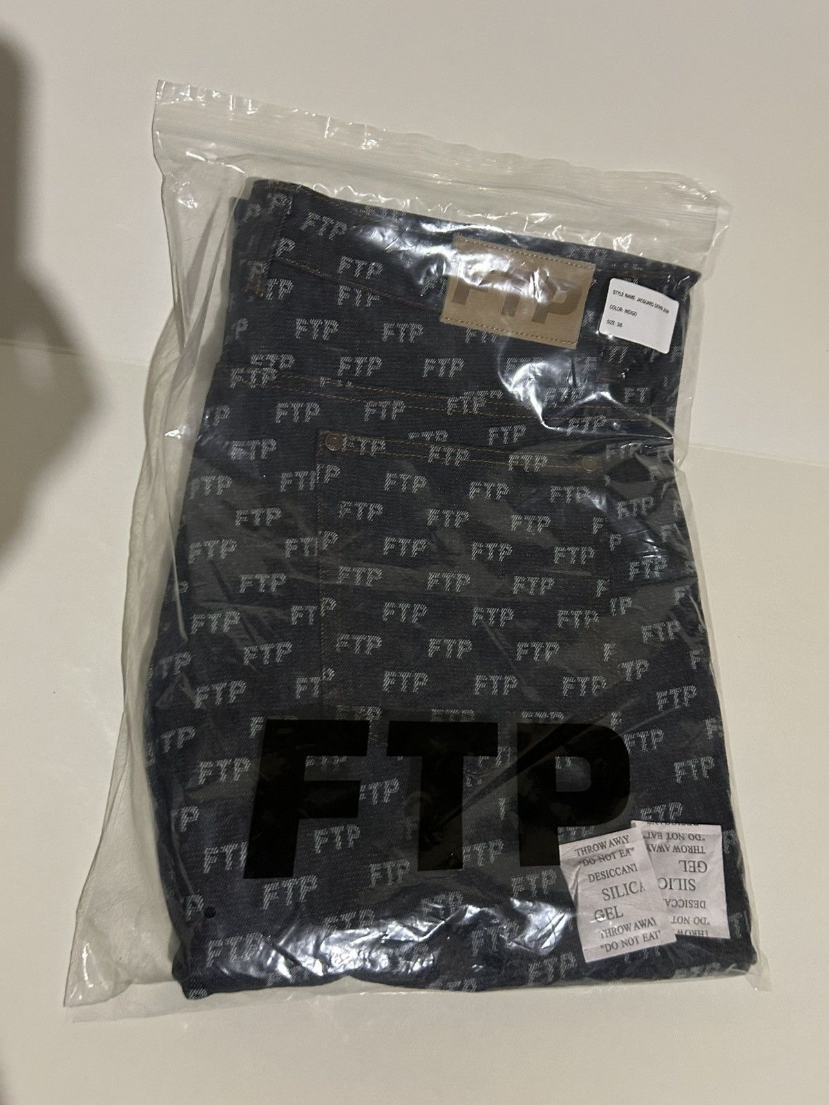 Fuck The Population FTP Jacquard Logo Denim Pant Indigo Size 36 Size US 36 / EU 52 - 1 Thumbnail