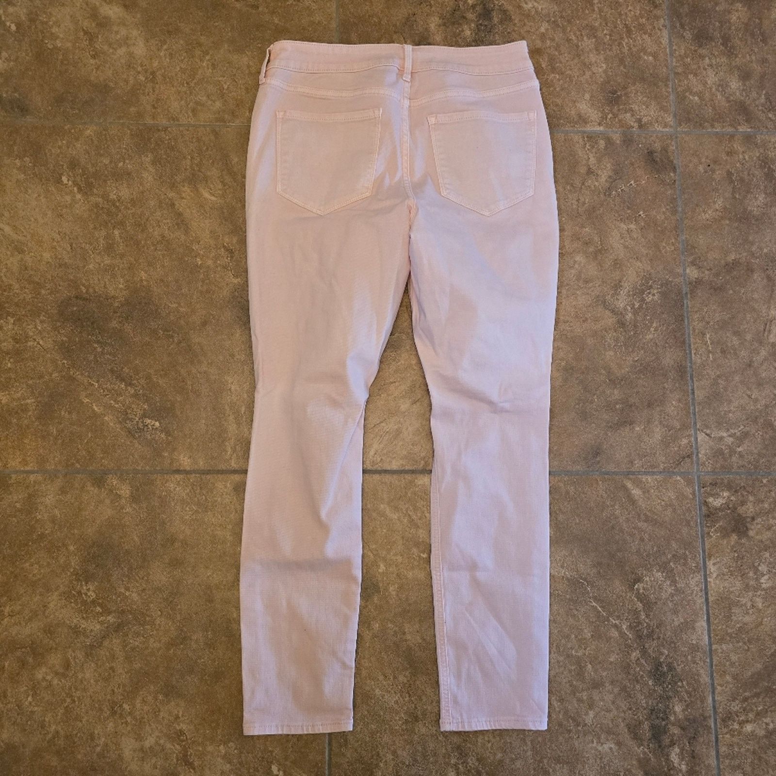 Old Navy Light Pink Rockstar | OLD NAVY | Super Skinny Colored Jean Size 34" / US 12 / IT 48 - 2 Thumbnail