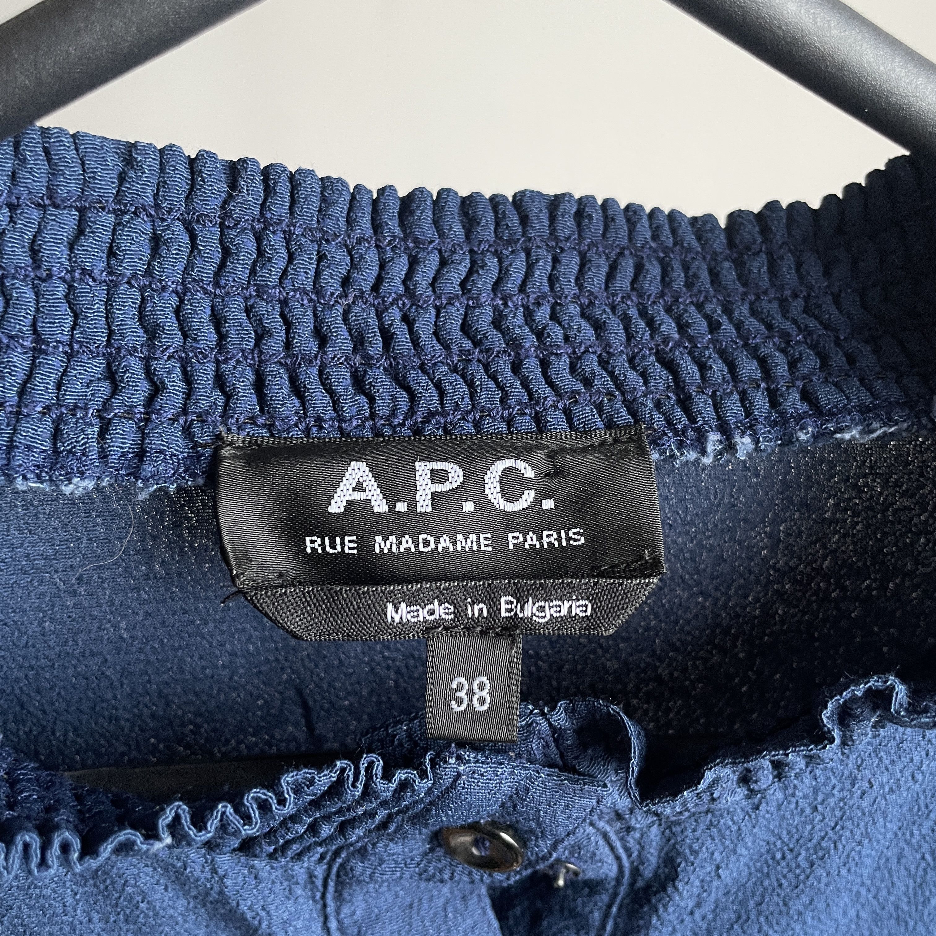 A.P.C. A.P.C. Womens Viscose Half Button Blouse Size EUR 38 Size XS / US 0-2 / IT 36-38 - 6 Thumbnail
