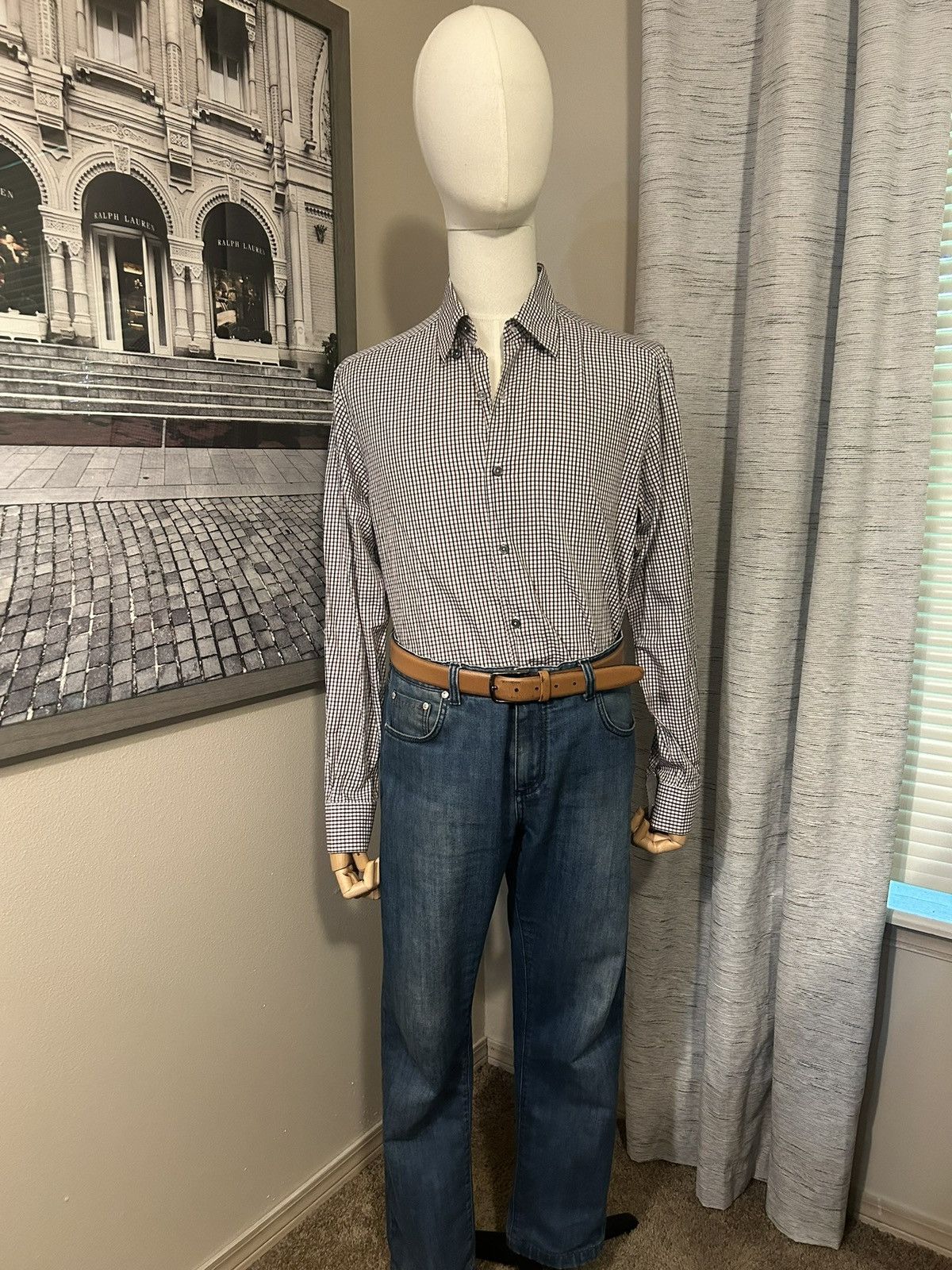Ermenegildo Zegna Ermenegildo Zegna Gignham Shirt Size US M / EU 48-50 / 2 - 1 Thumbnail