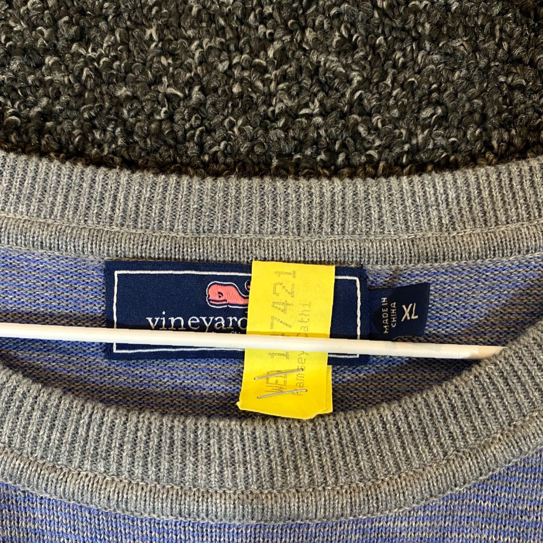 Vineyard Vines VINEYARD VINES Sweater Mens XL Blue Wool Blend Pullover Crewneck Jumper Size US XL / EU 56 / 4 - 3 Thumbnail