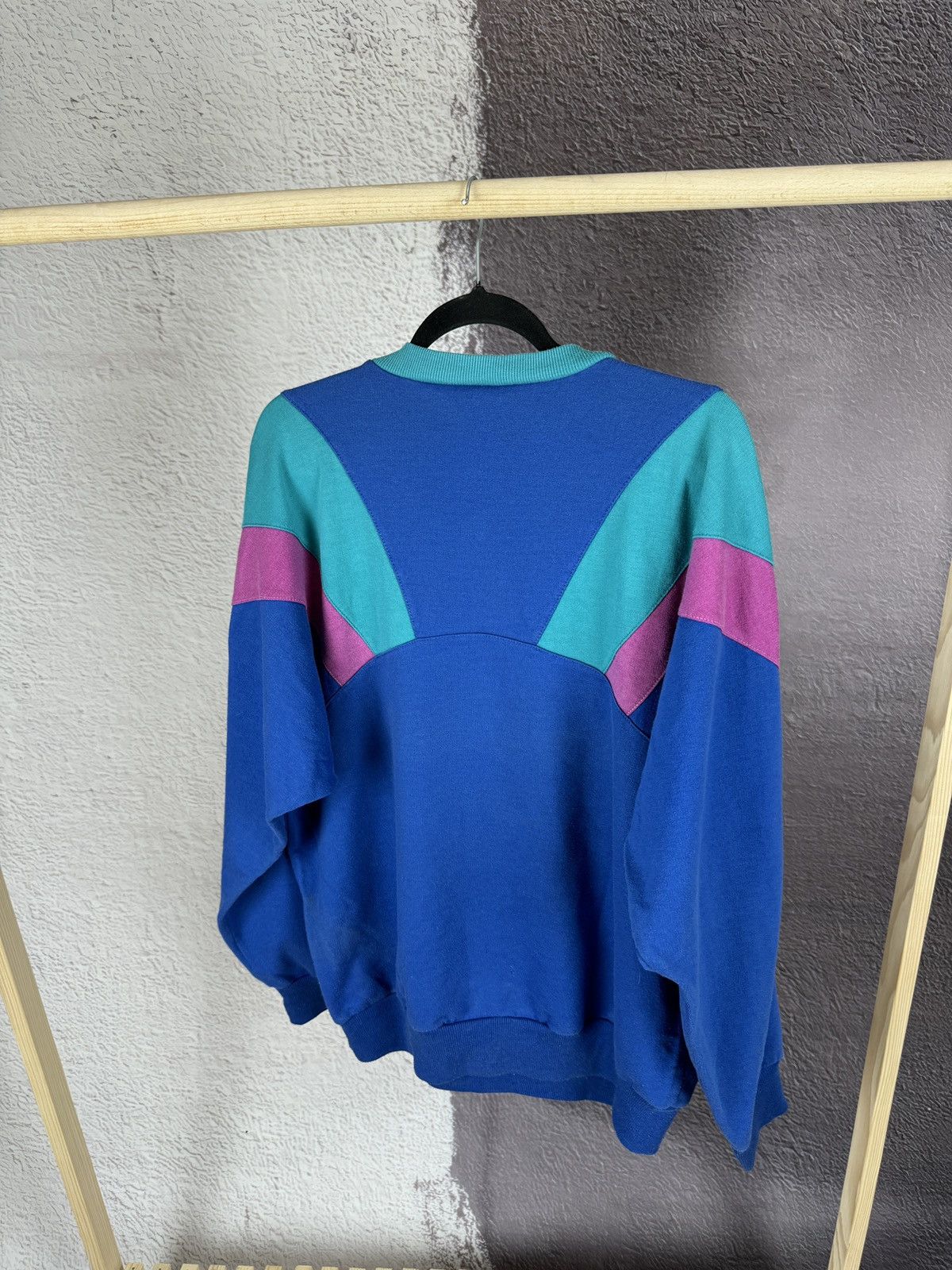 Adidas Adidas vintage 90s colour blocked big logo sweatshirt Size US L / EU 52-54 / 3 - 9 Thumbnail