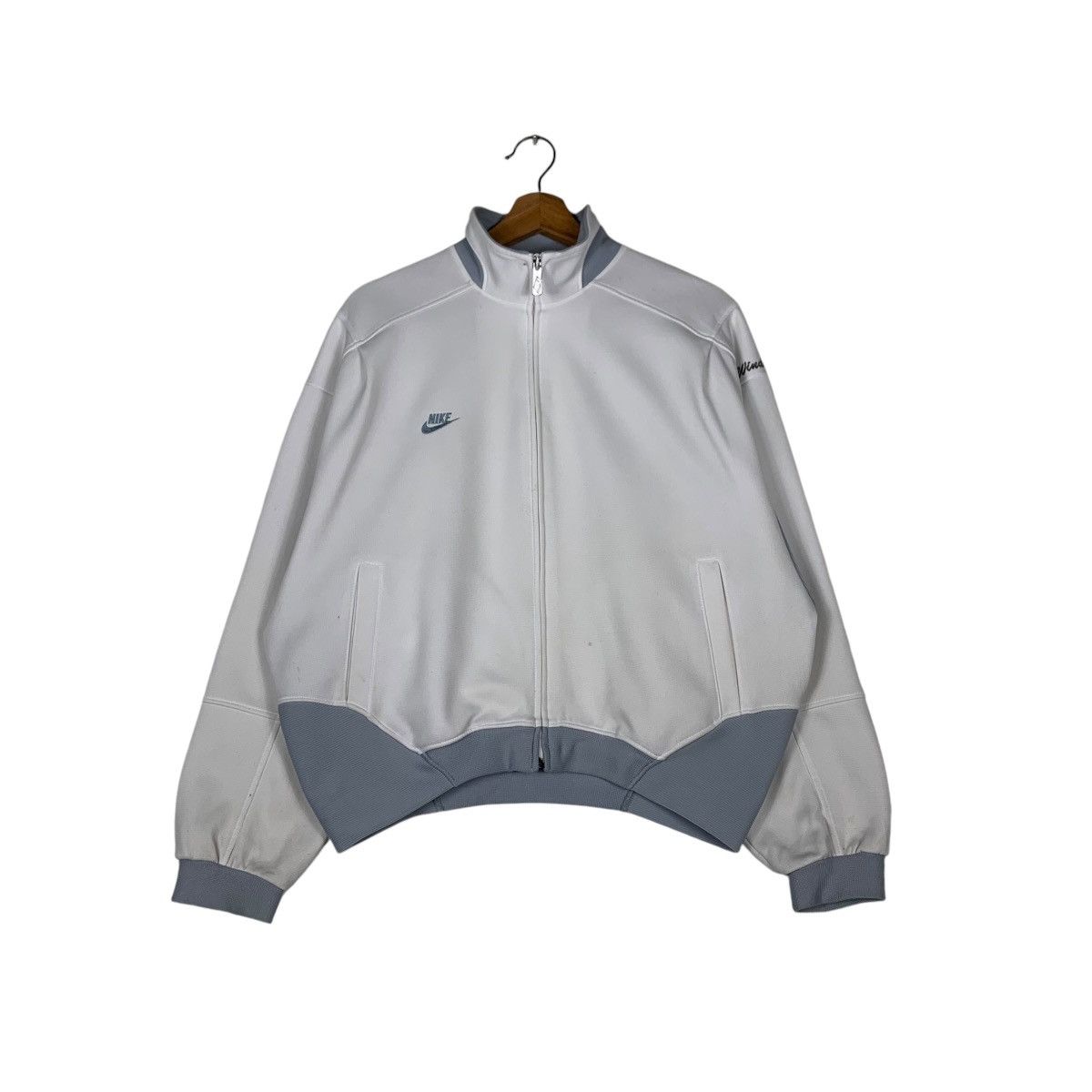 Nike Vintage NIKE Gymnastics White Sweater #1351-C61 Size US L / EU 52-54 / 3 - 1 Thumbnail