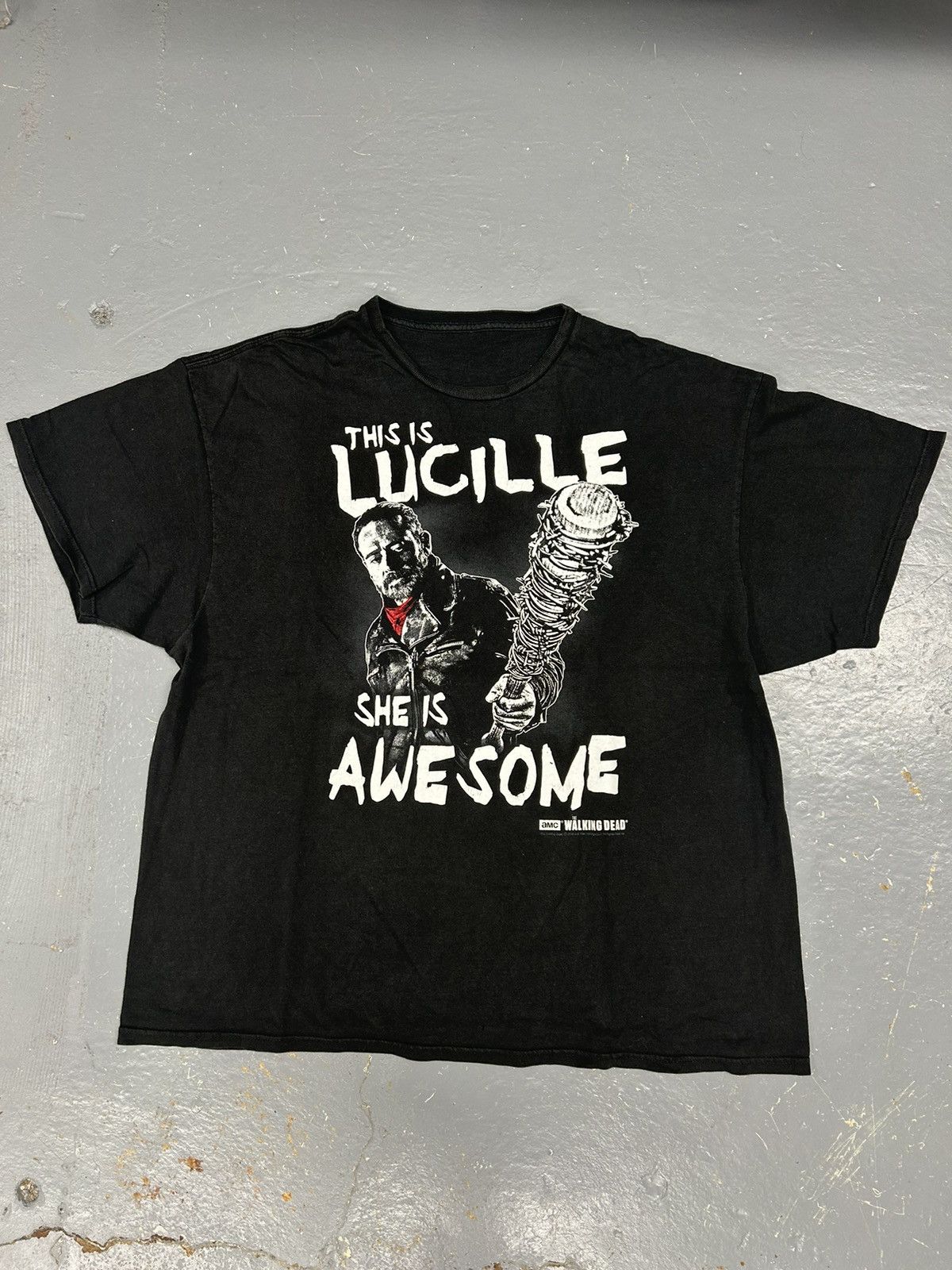 Garbage TV Crazy Vintage Y2K The Walking Dead Black Graphic Tee Shirt Size US XXL / EU 58 / 5 - 1 Thumbnail