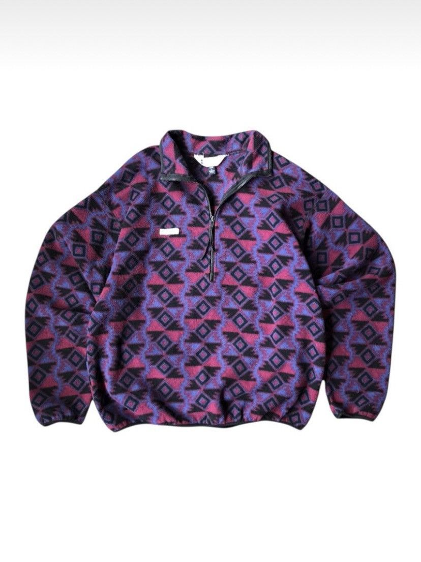 Columbia Vintage Columbia Aztec Purple Abstrack Fleece Jacket - L Size US L / EU 52-54 / 3 - 1 Thumbnail