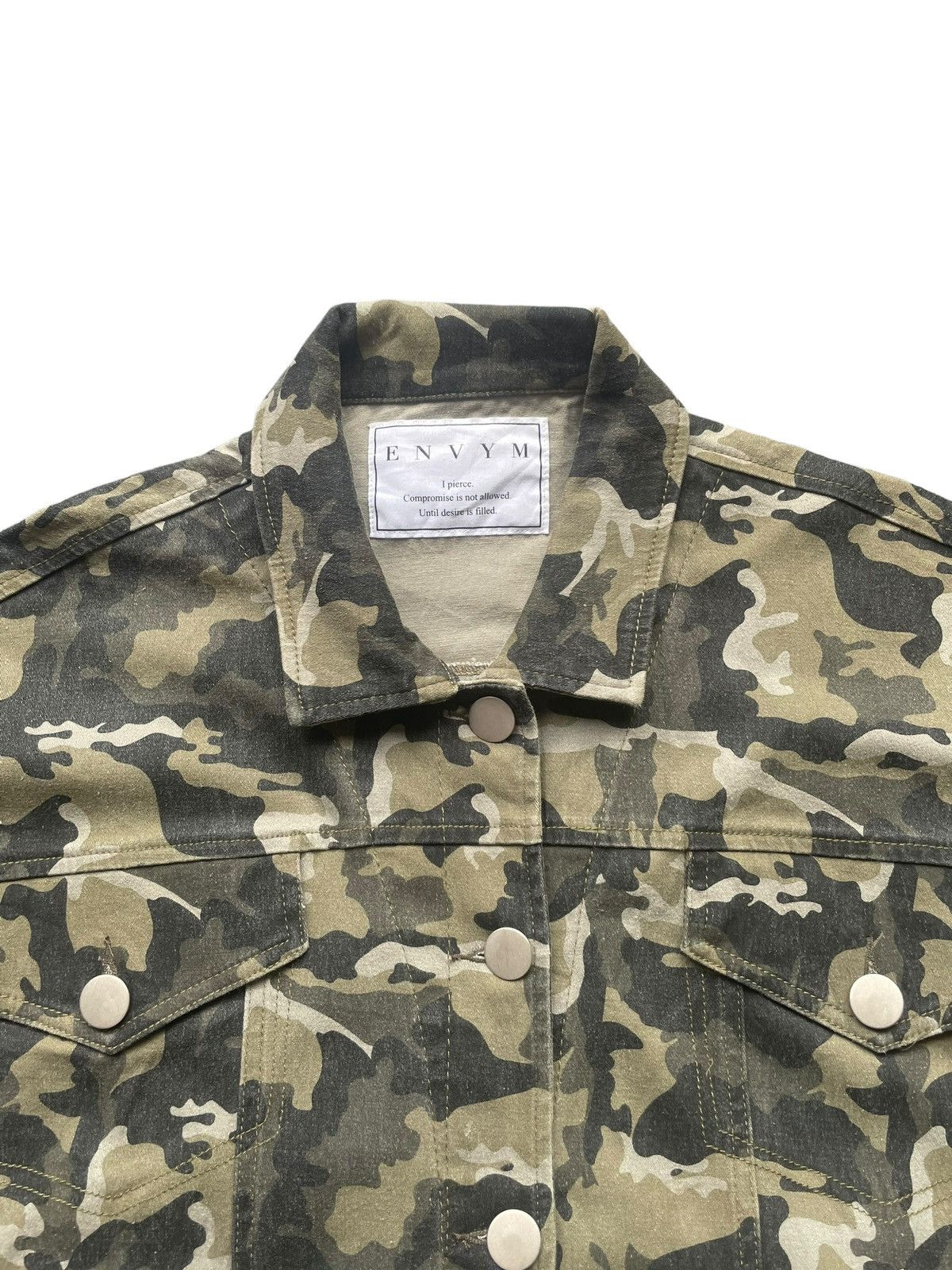 Japanese Brand Envym Camouflage Jacket Size L / US 10 / IT 46 - 5 Thumbnail