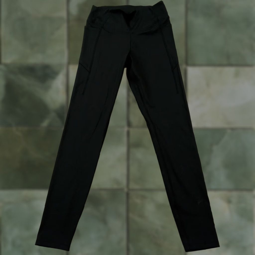Pinko PINK Leggings Womens M Black Active Yoga Running Casual Stretch Love Size 32" / US 10 / IT 46 - 1 Thumbnail