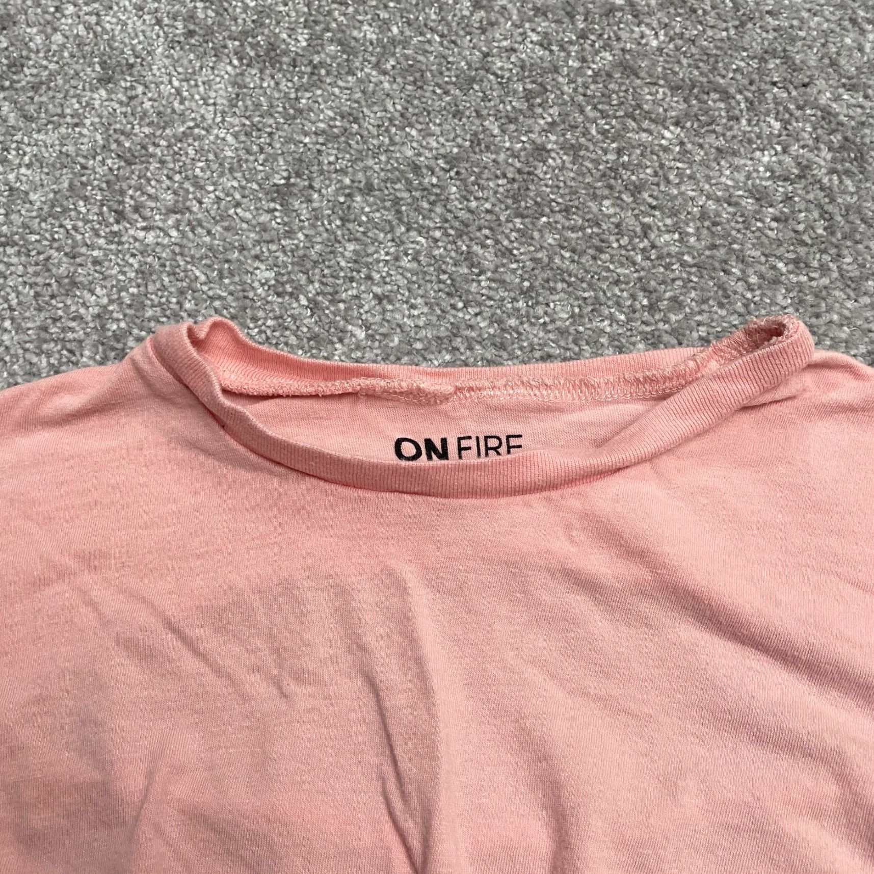 Pinko Onfire Ruched Backless Top Juniors Medium Pink Cotton Crew Neck Short Sleeve Size M / US 6-8 / IT 42-44 - 5 Thumbnail
