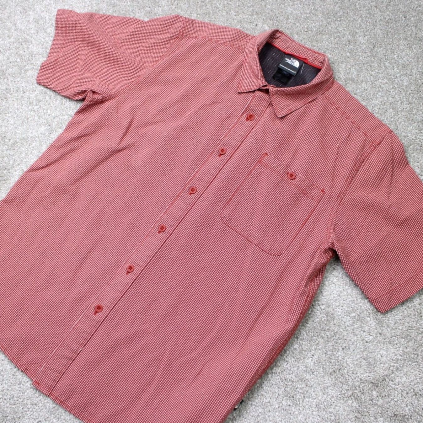 The North Face The North Face Shirt Mens Medium Red Plaid Stanage Woven Modal/Polyester S/S TNF Size US M / EU 48-50 / 2 - 4 Thumbnail
