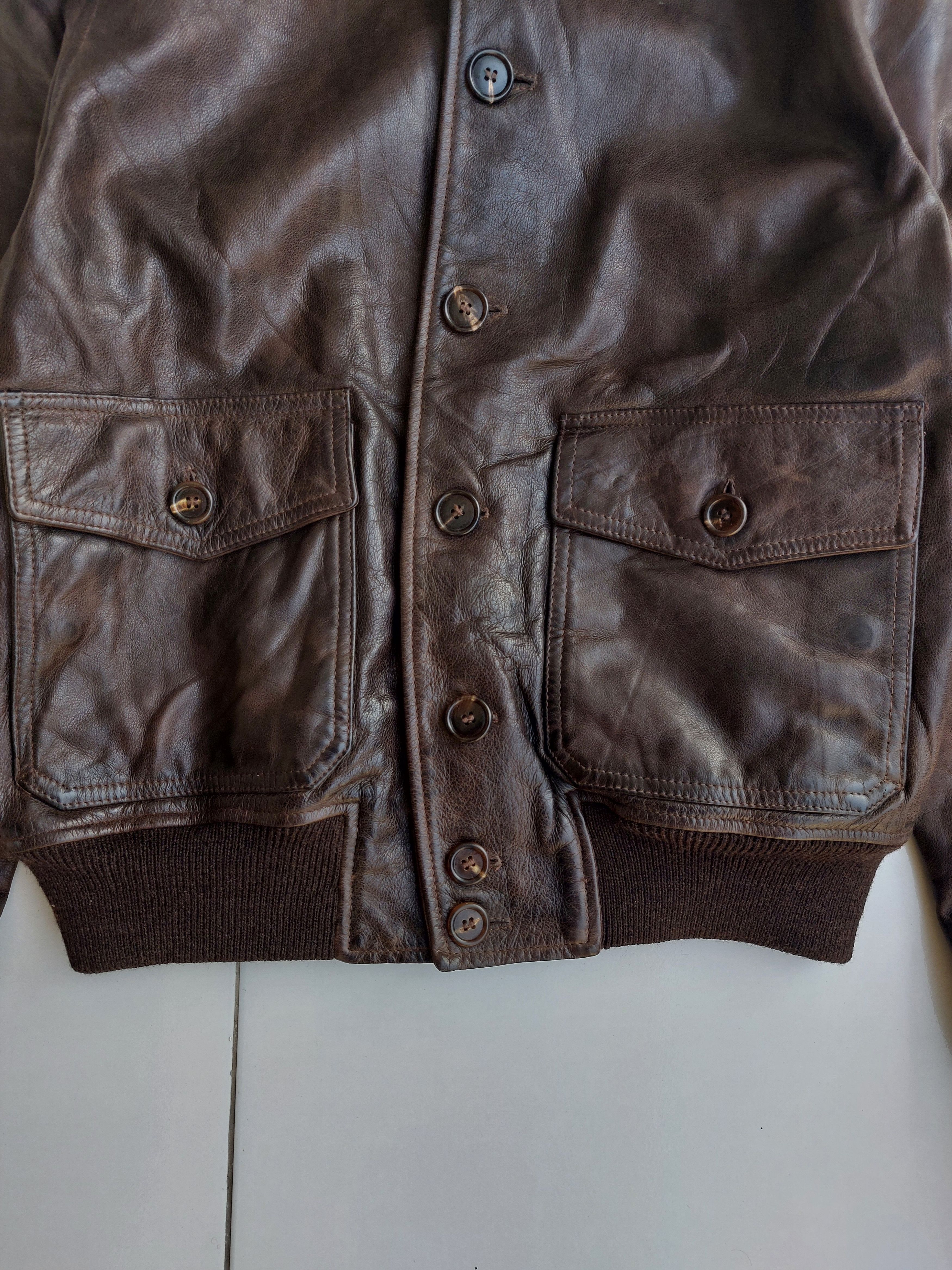 Belstaff Rare Belstaff Gold Aviator Leather Jacket Vintage Size US M / EU 48-50 / 2 - 7 Thumbnail