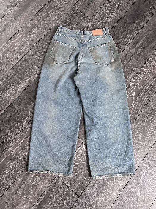 Acne Studios acne studios 2023 super baggy jeans mid blue penicillin ...