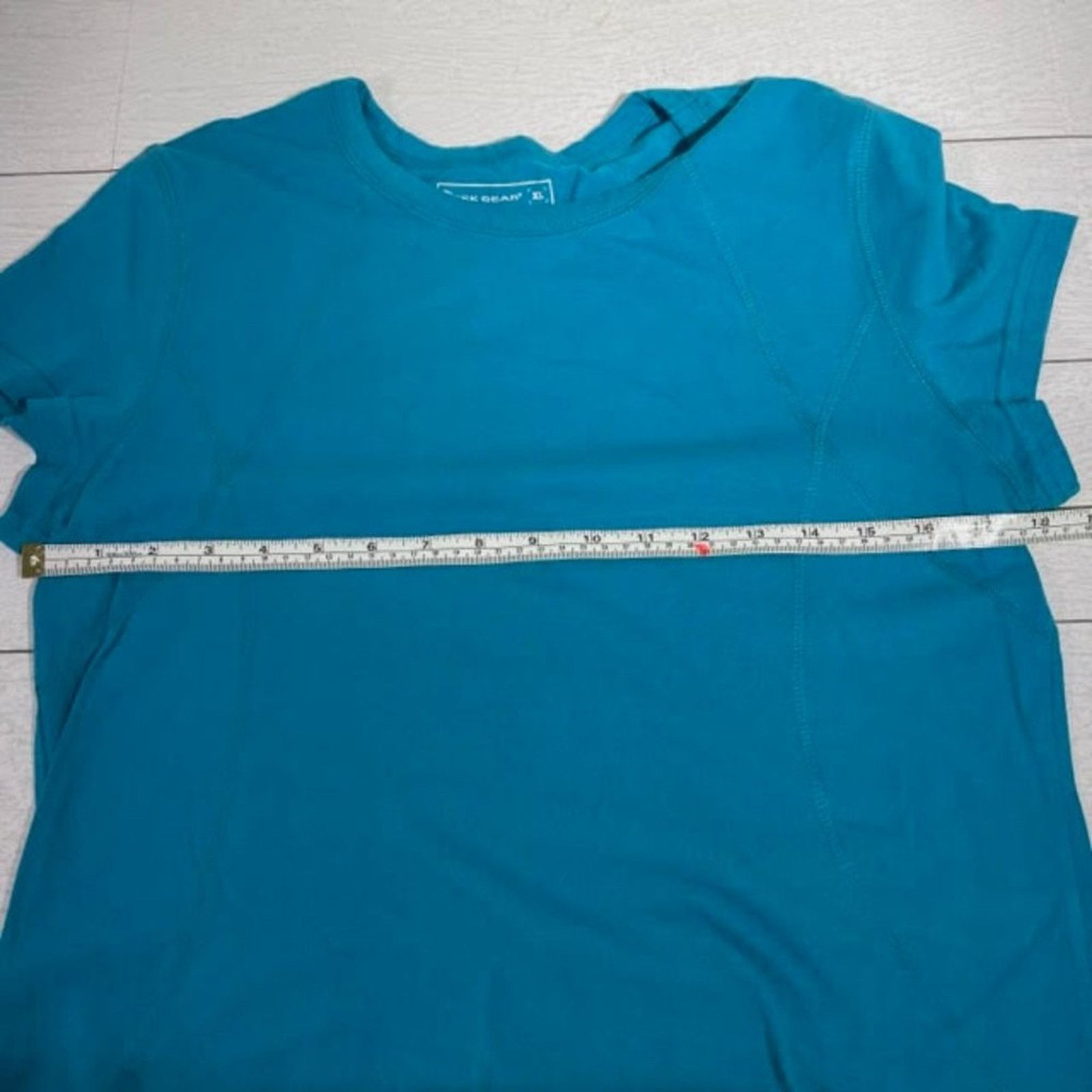 Tek Gear Tek Gear Blue Scoop Neck Tee Slightly Fitted Size XL Size XL / US 12-14 / IT 48-50 - 5 Thumbnail